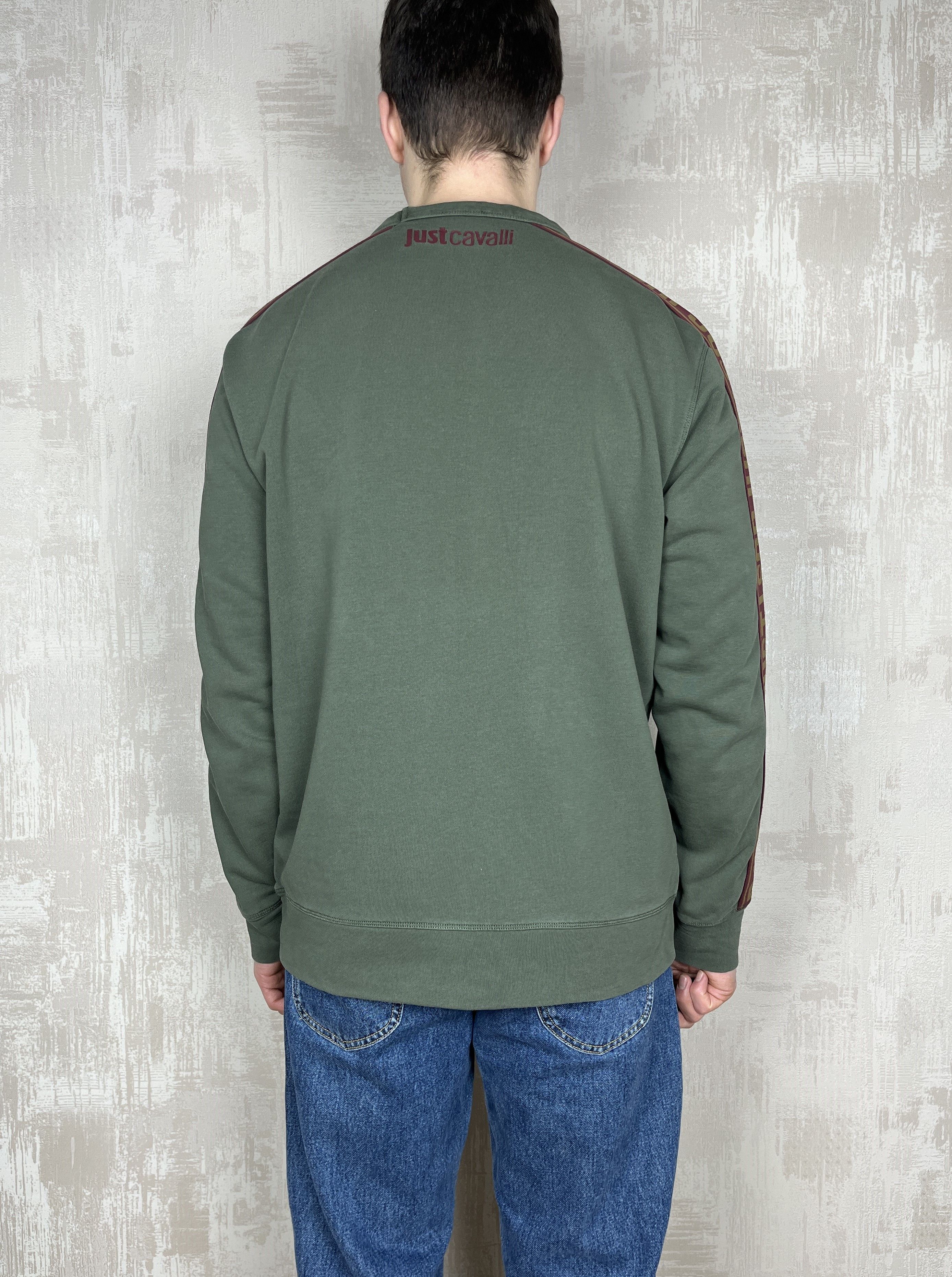 Just Cavalli Just Cavalli Tape Sleeve Sweatshirt Crew Neck Size US L / EU 52-54 / 3 - 15 Thumbnail