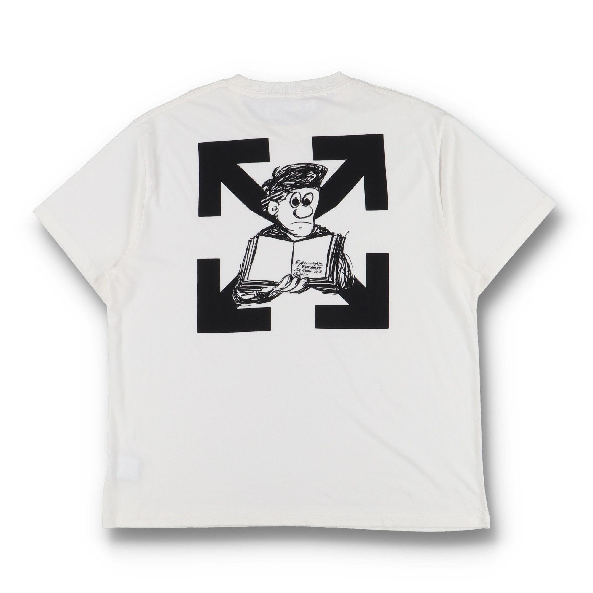 Off-White White Pencil Arch Arrows Oversized T-Shirt Size US M / EU 48-50 / 2 - 1 Thumbnail