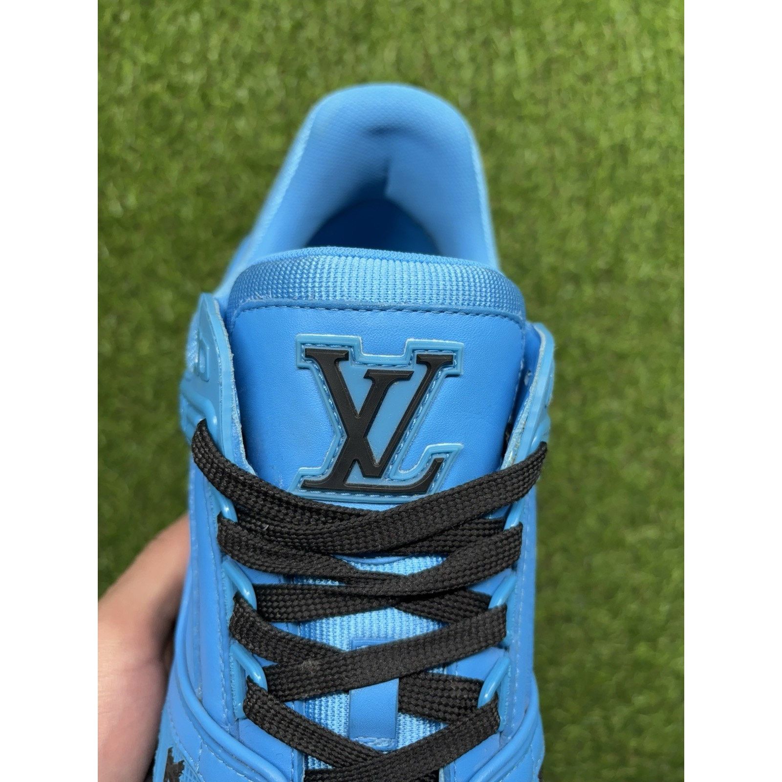 Louis Vuitton 8-8.5 US Louis Vuitton Trainer ' Blue Black ' | SUPER CLEAN! Size US 8 / EU 41 - 6 Thumbnail