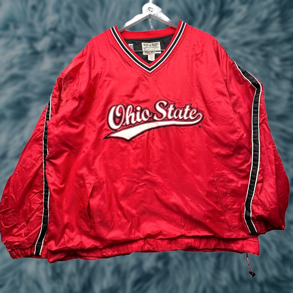 Vintage VINTAGE Steve & Barry's Ohio State Buckeyes Nylon Pullover Mens XXL Red Logo Size US XXL / EU 58 / 5 - 1 Thumbnail