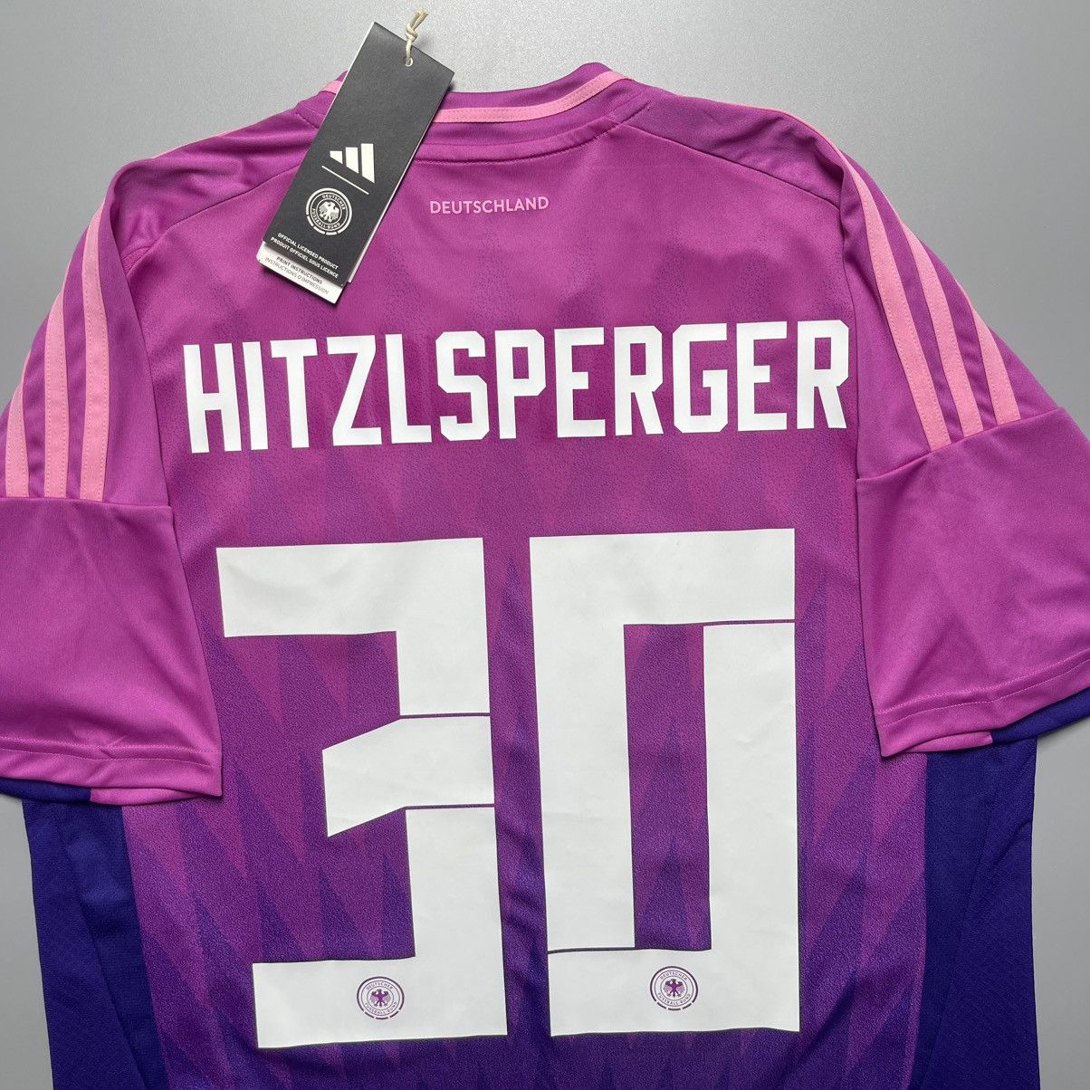 Adidas NWT GERMANY ADIDAS 2024 EURO SOCCER JERSEY #30 HITZELSPERGER Size US M / EU 48-50 / 2 - 9 Thumbnail