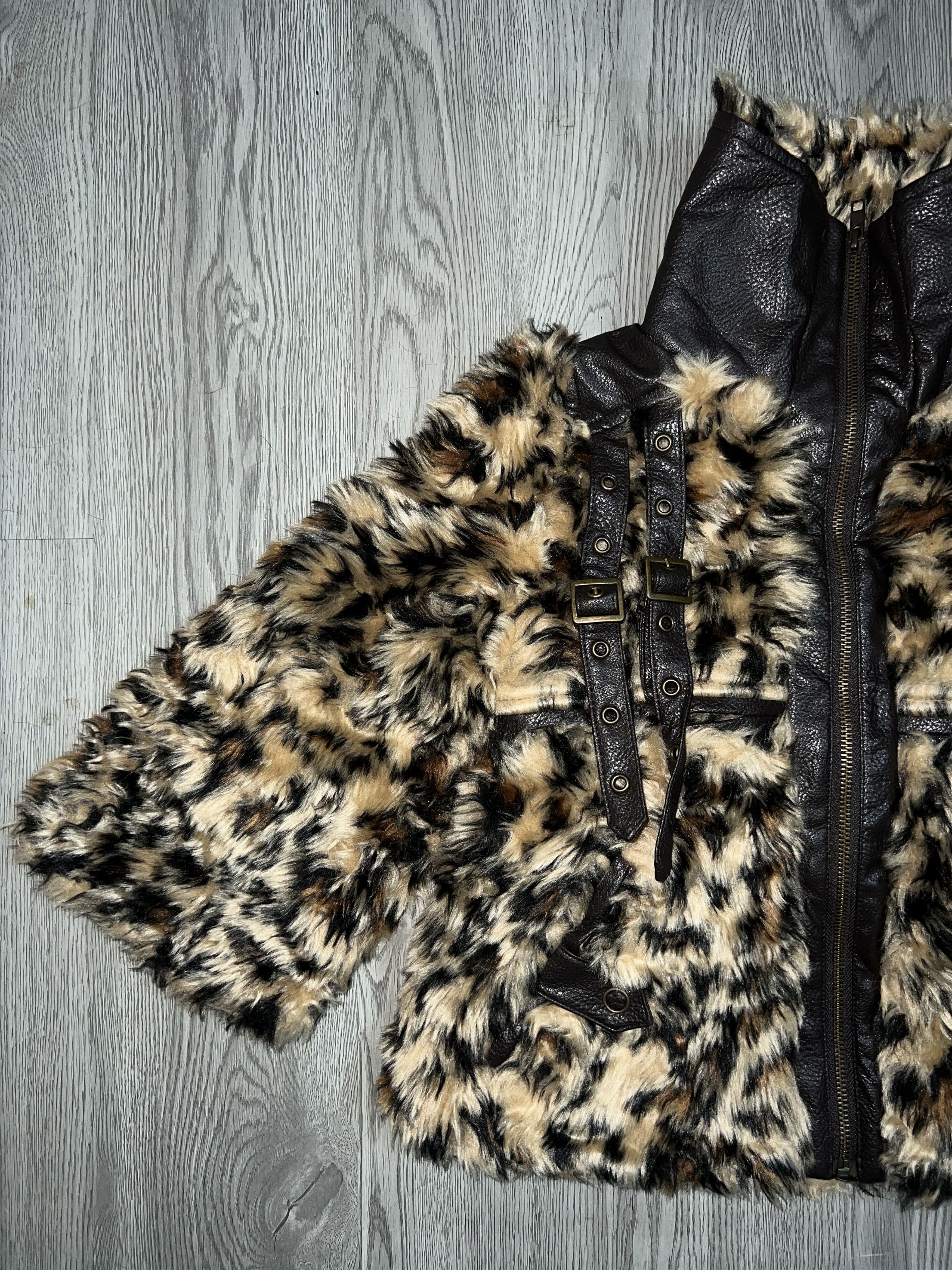 Japanese Brand Rare JSG leopard fur crop jacket 🐆 Size S / US 4 / IT 40 - 13 Thumbnail