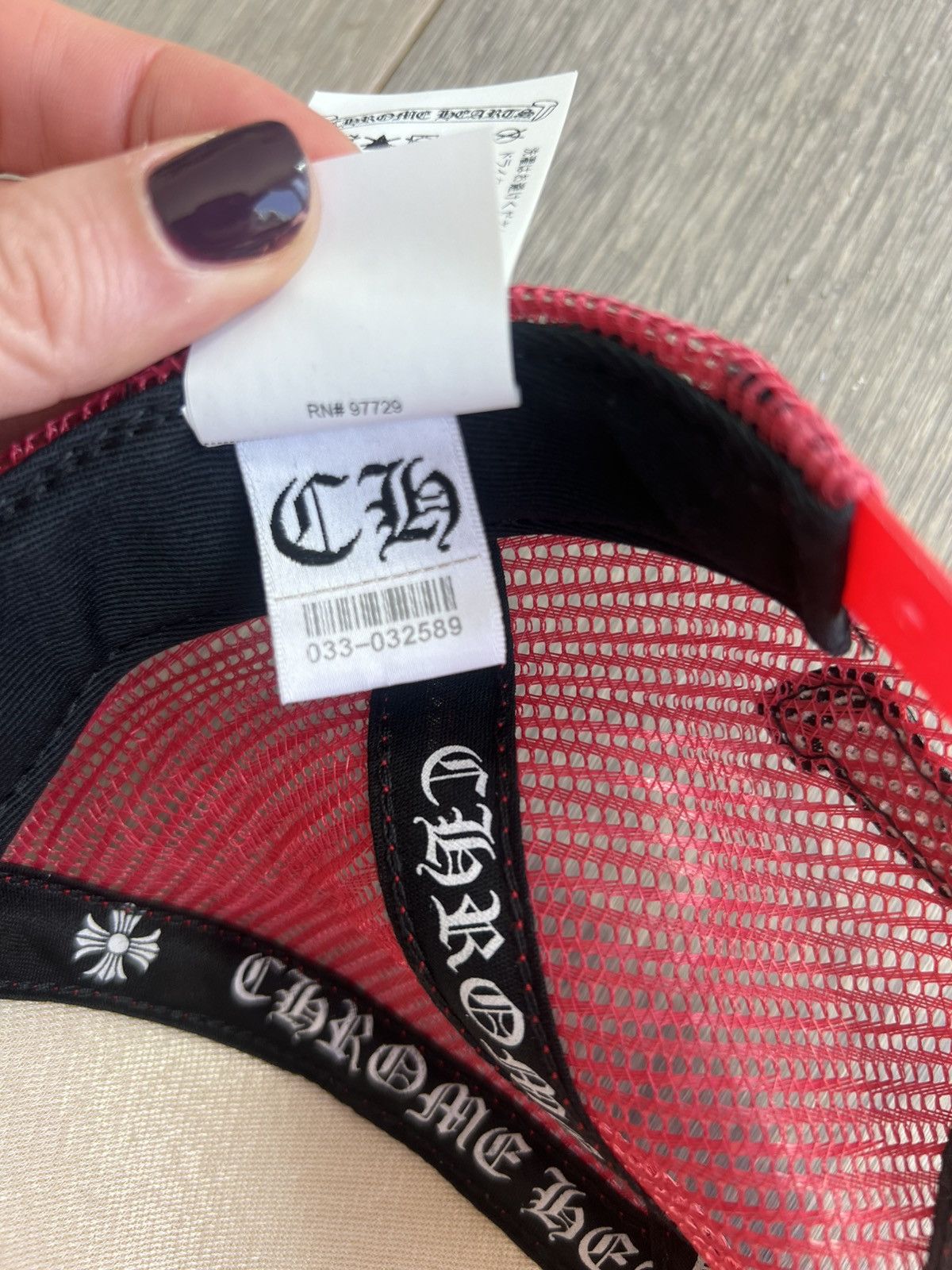Chrome Hearts Red Chrome Hearts Hat Size ONE SIZE - 6 Thumbnail