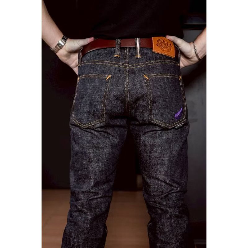 Japanese Brand 💥Pinion Lion x Lanna 21 oz straight cylinder jeans Size US 29 - 6 Thumbnail