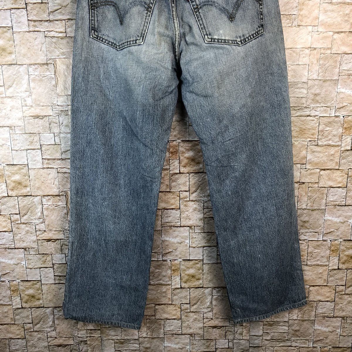 Levi's Levis Blue Distressed ripped cobain Denim Pants #A1135 Size US 32 / EU 48 - 15 Thumbnail