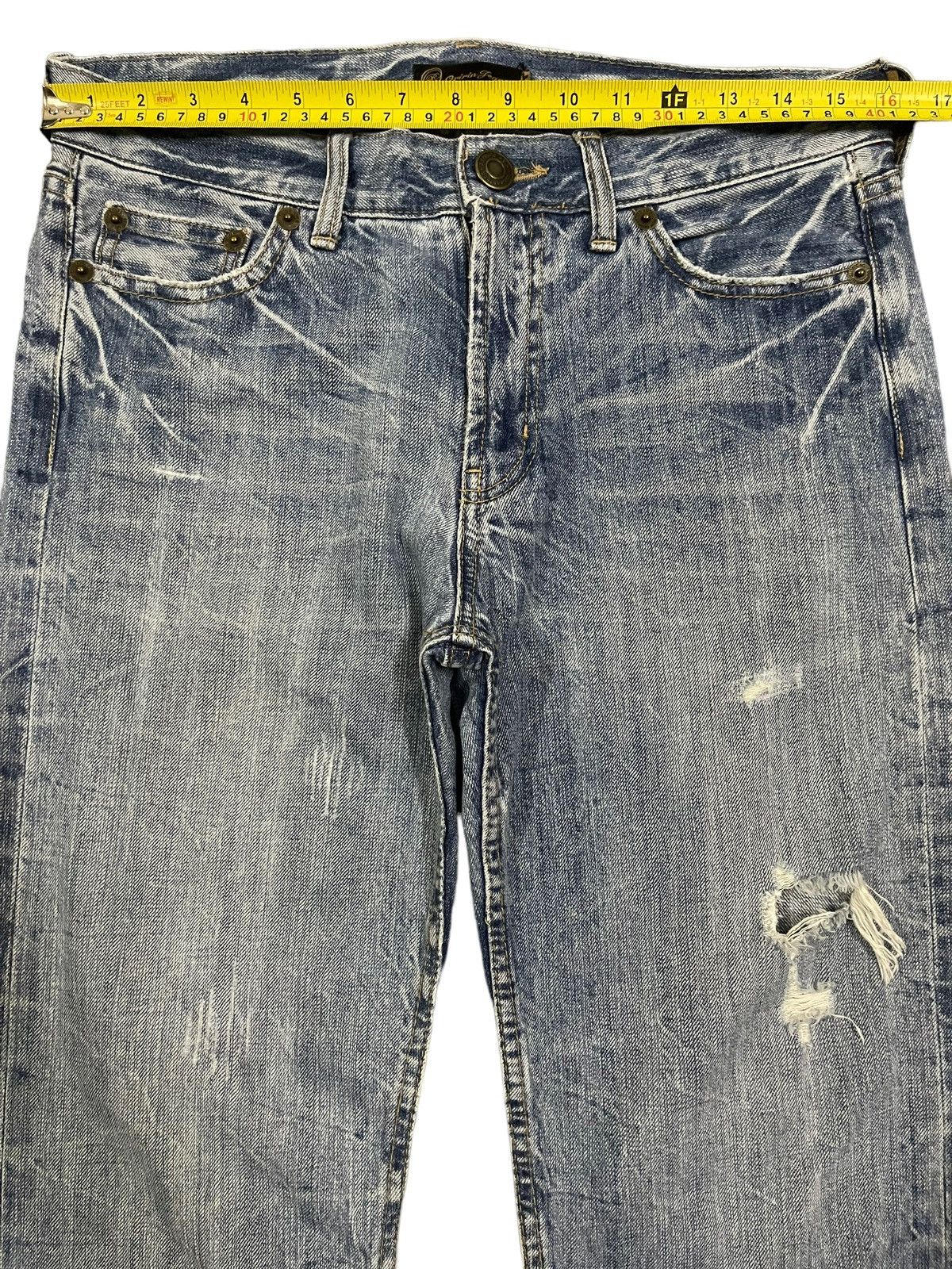 14th Addiction Vintage Japanese Brand Blue Wash Style Baggy Jeans Size US 32 / EU 48 - 9 Thumbnail