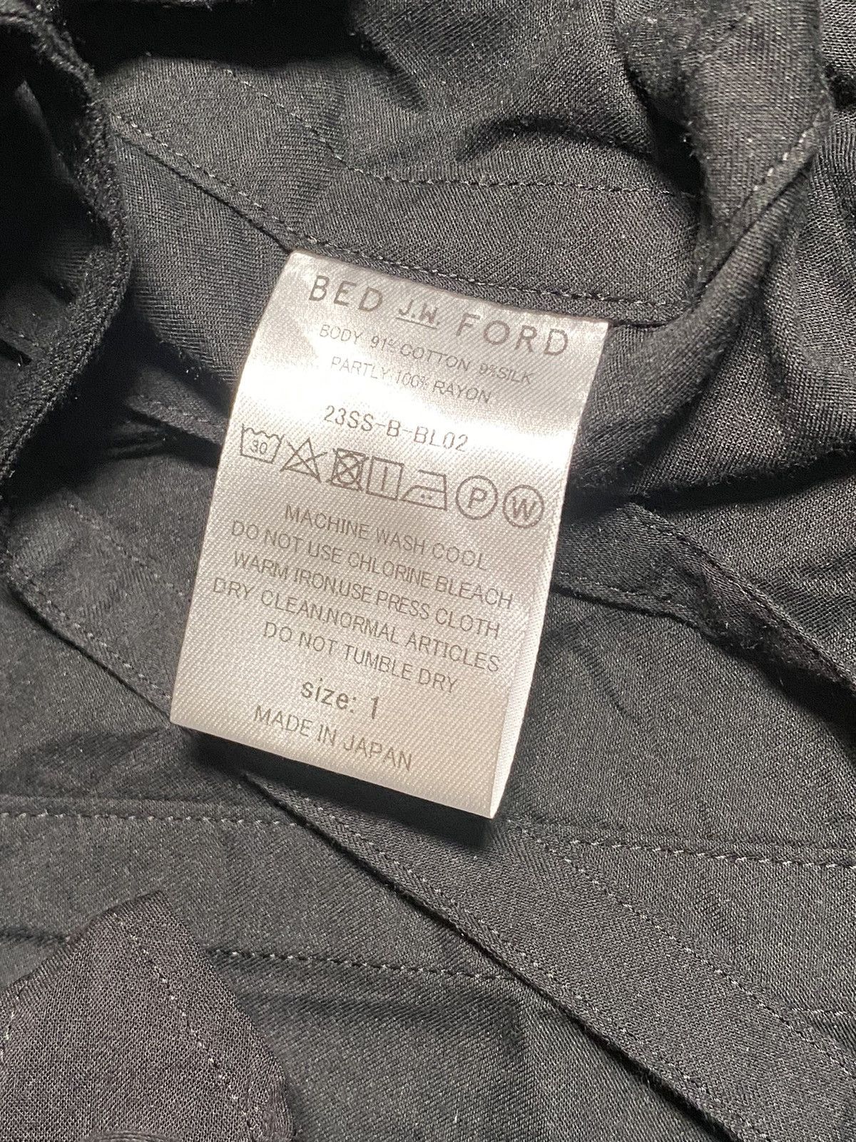 Bed j.w. Ford Bed J.W Ford Black Button Up Size US L / EU 52-54 / 3 - 5 Thumbnail