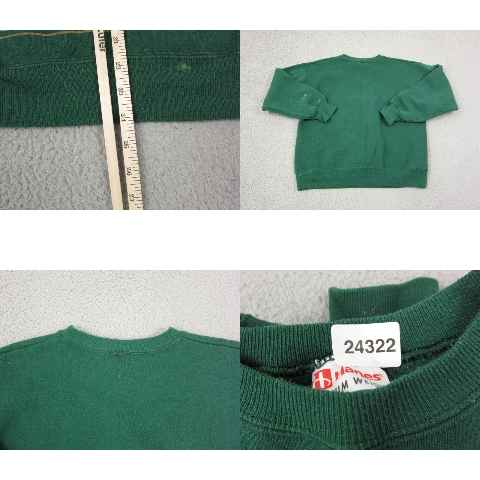 Vintage Vintage Christmas Sweatshirt Mens Medium 90s Green Santa Crew Neck Pullover Fleece Cotton Polyester Regular Size US M / EU 48-50 / 2 - 9 Thumbnail