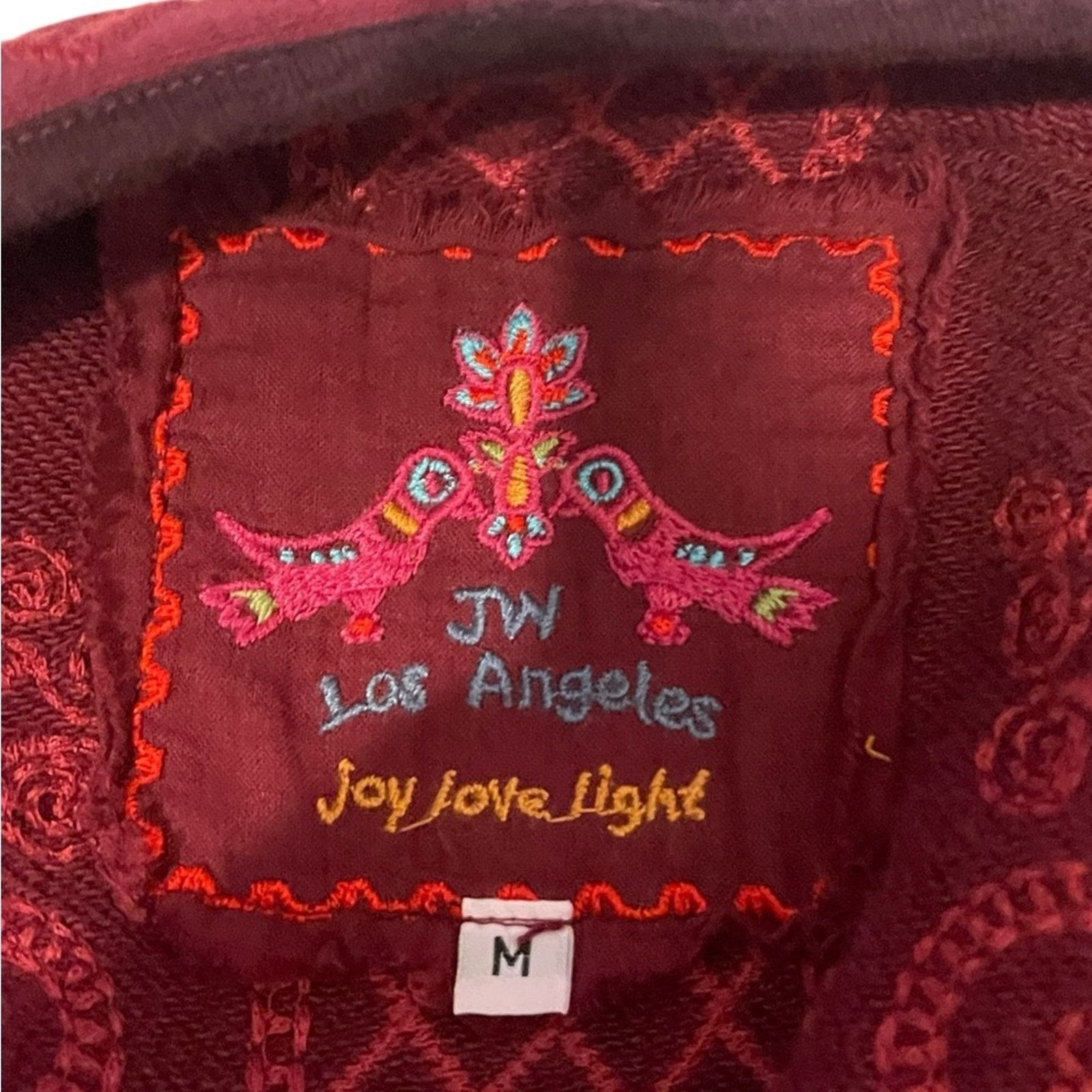 Johnny Was Johnny was burgundy cape poncho embroidered kimona jacket M Size M / US 6-8 / IT 42-44 - 8 Thumbnail