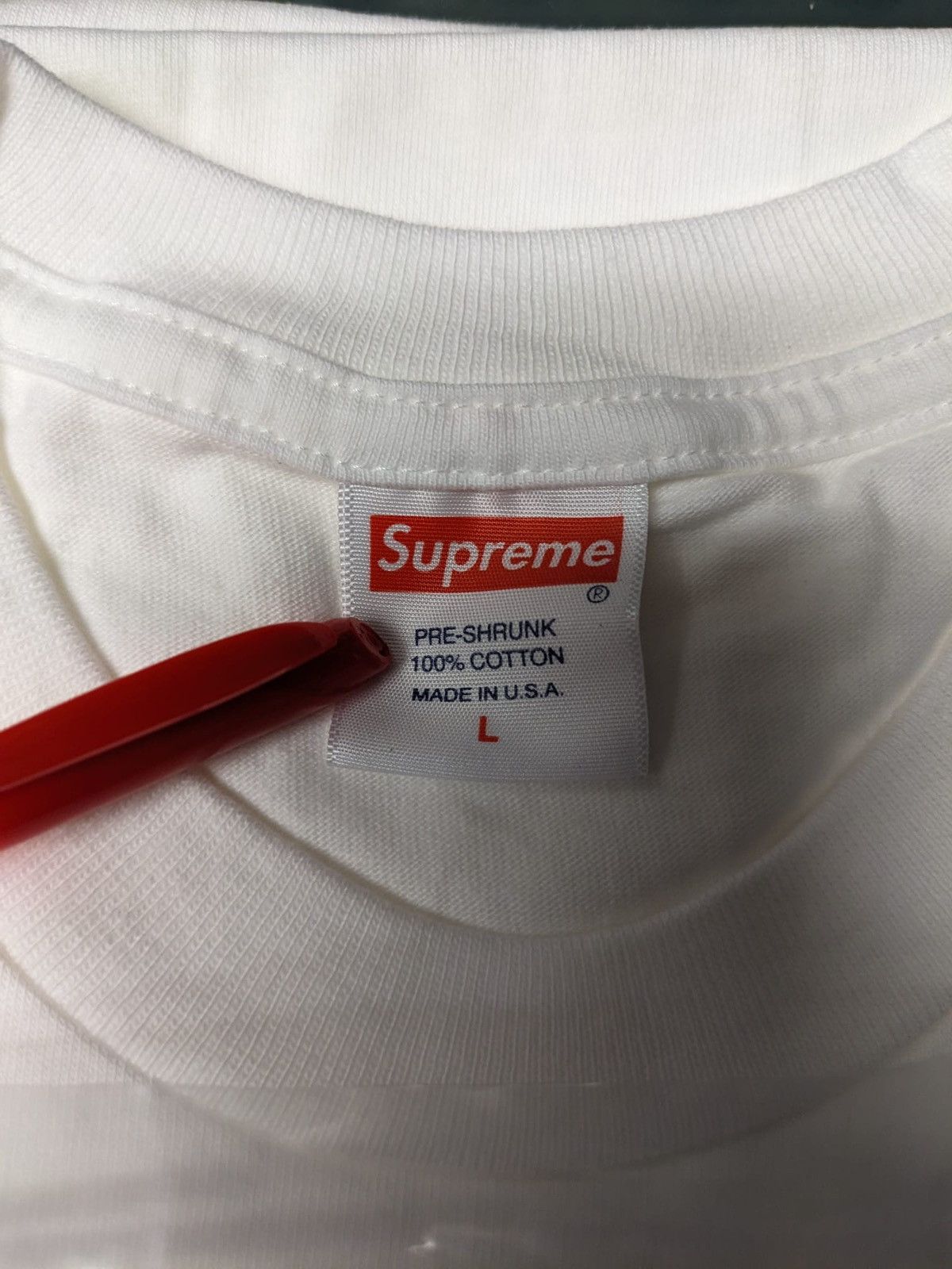 Supreme FW18 SUPREME BLESSED DVD & TEE BUNDLE WHITE SHIRT T-SHIRT L Size US L / EU 52-54 / 3 - 6 Thumbnail