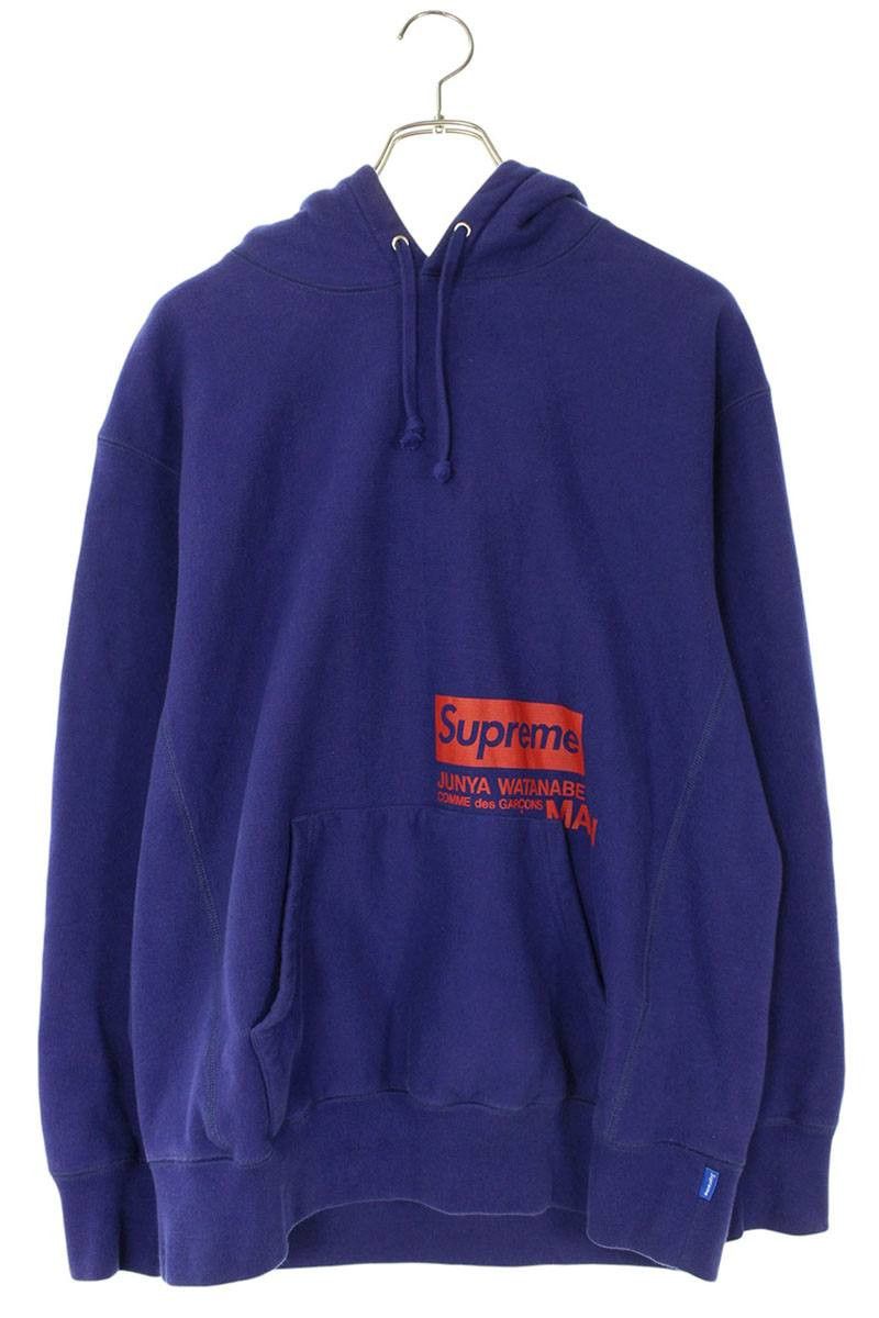 Supreme Supreme x Comme des Garcons 21AW JUNYA WATANABE Hooded Sweatshirt Purple Size M Size US M / EU 48-50 / 2 - 1 Thumbnail