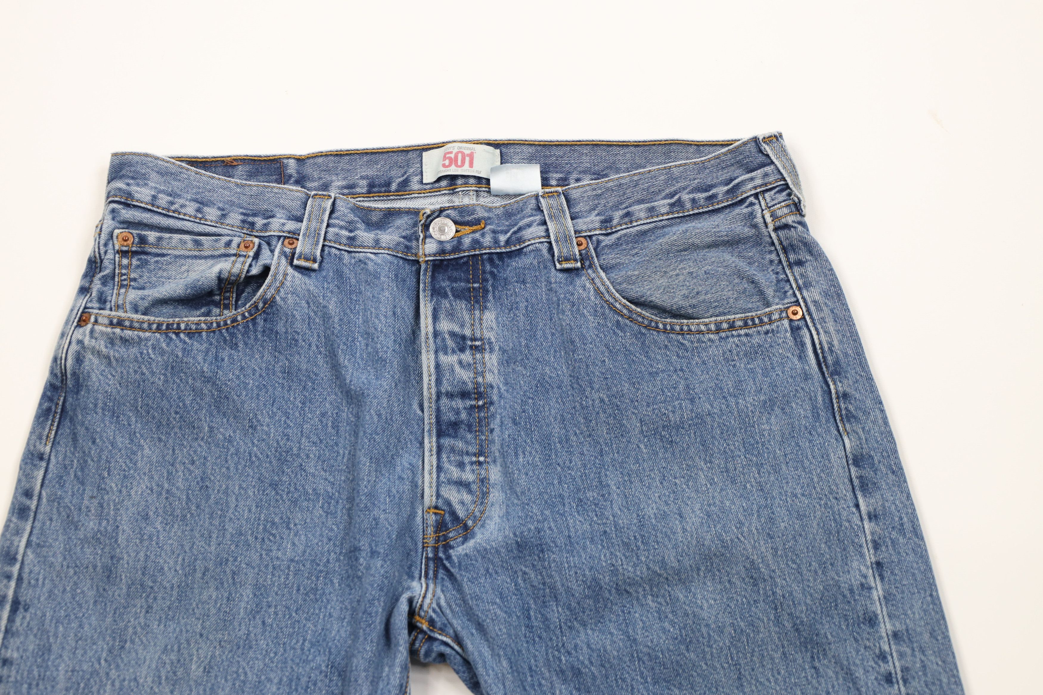 Levi's Vintage Y2K Levis 501xx Fly Original Straight Leg Jeans Size US 36 / EU 52 - 2 Thumbnail