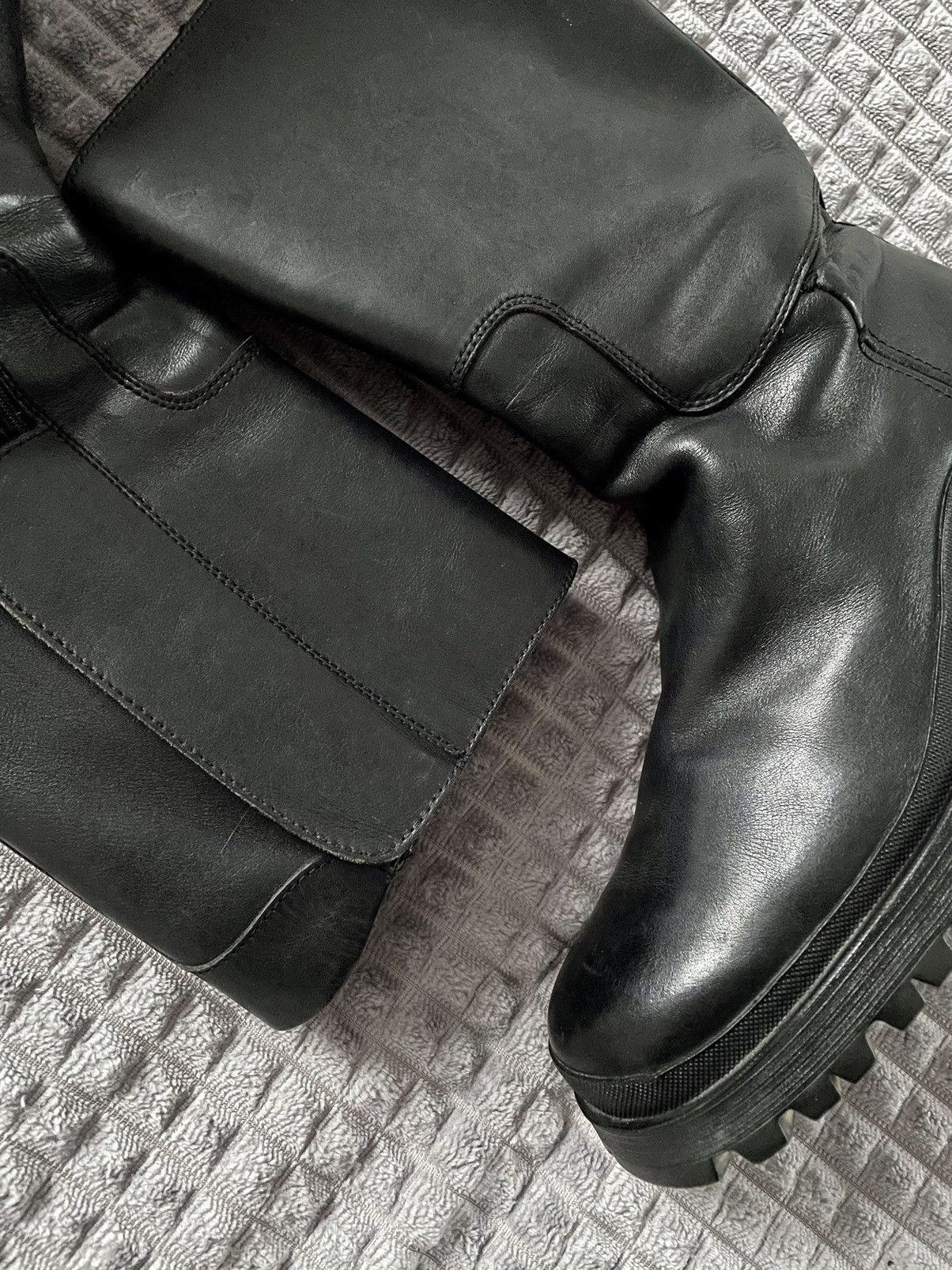 Prada Bella Hadid Prada Sport Brixxen Lug Sole Moto Zip Boots 8 UK Size US 9 / EU 42 - 17 Thumbnail