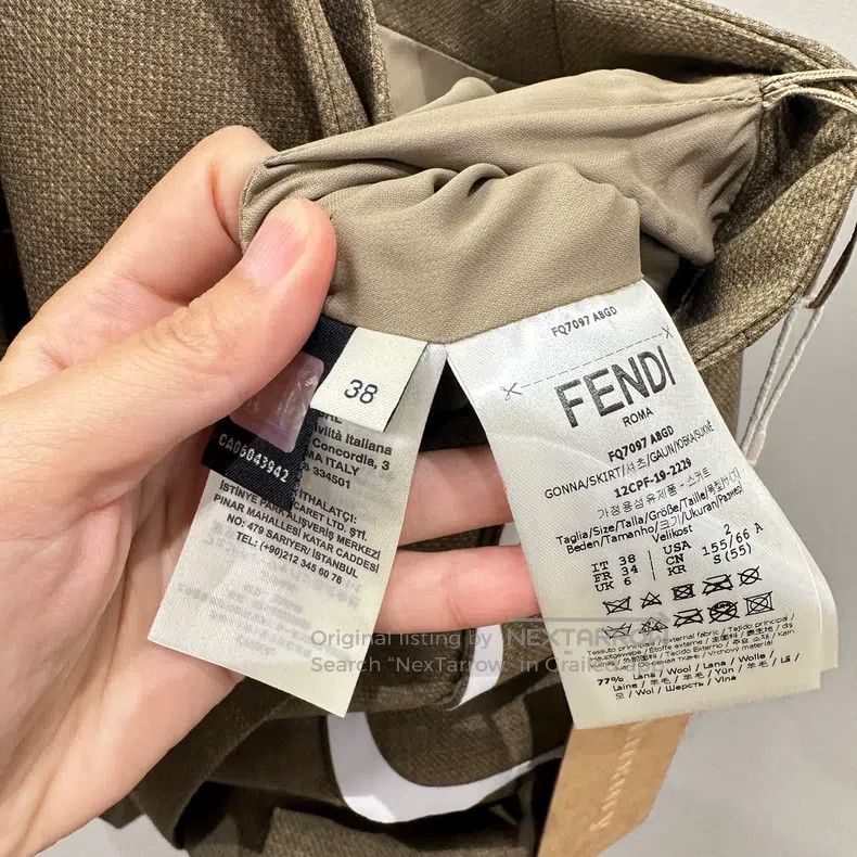 Fendi Fendi Pocket Detail Skirt Size 25" / US 0 / IT 36 - 5 Thumbnail