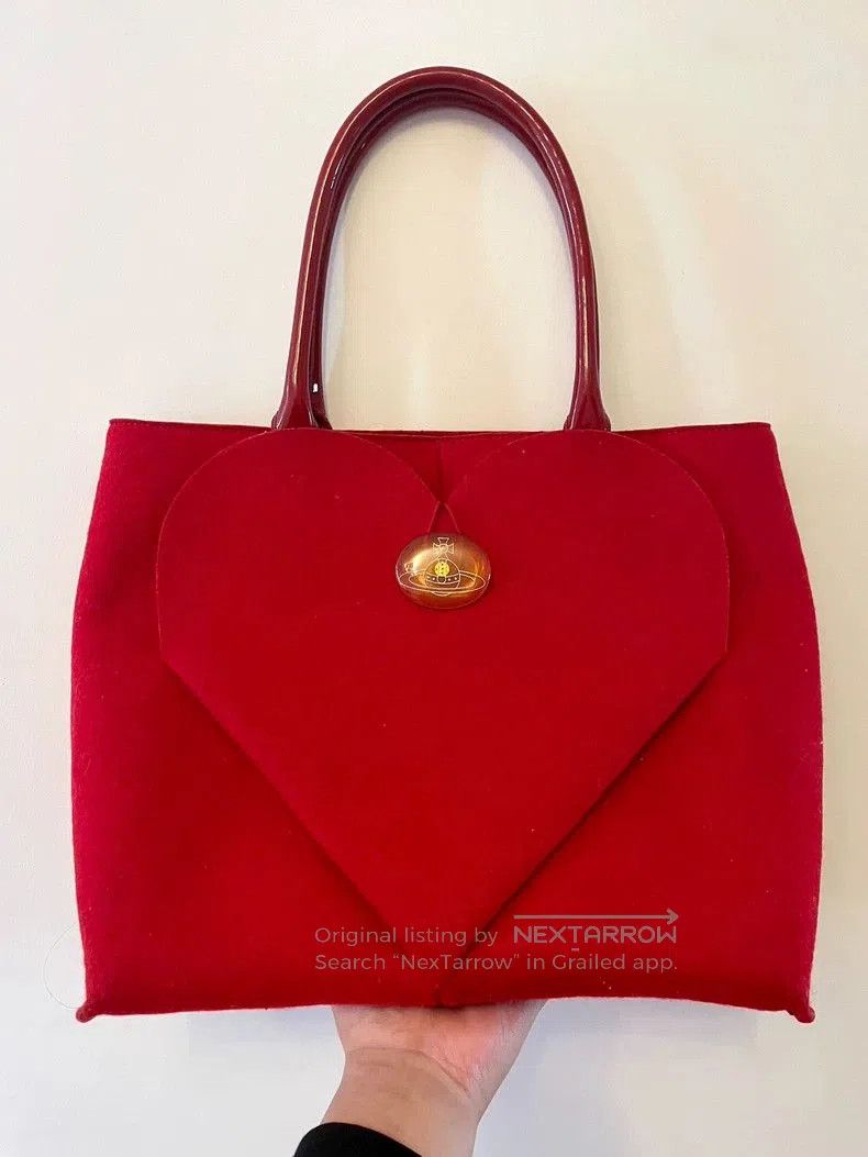 Vivienne Westwood Vivienne Westwood Red Felt Tote Bag. Size ONE SIZE - 1 Thumbnail