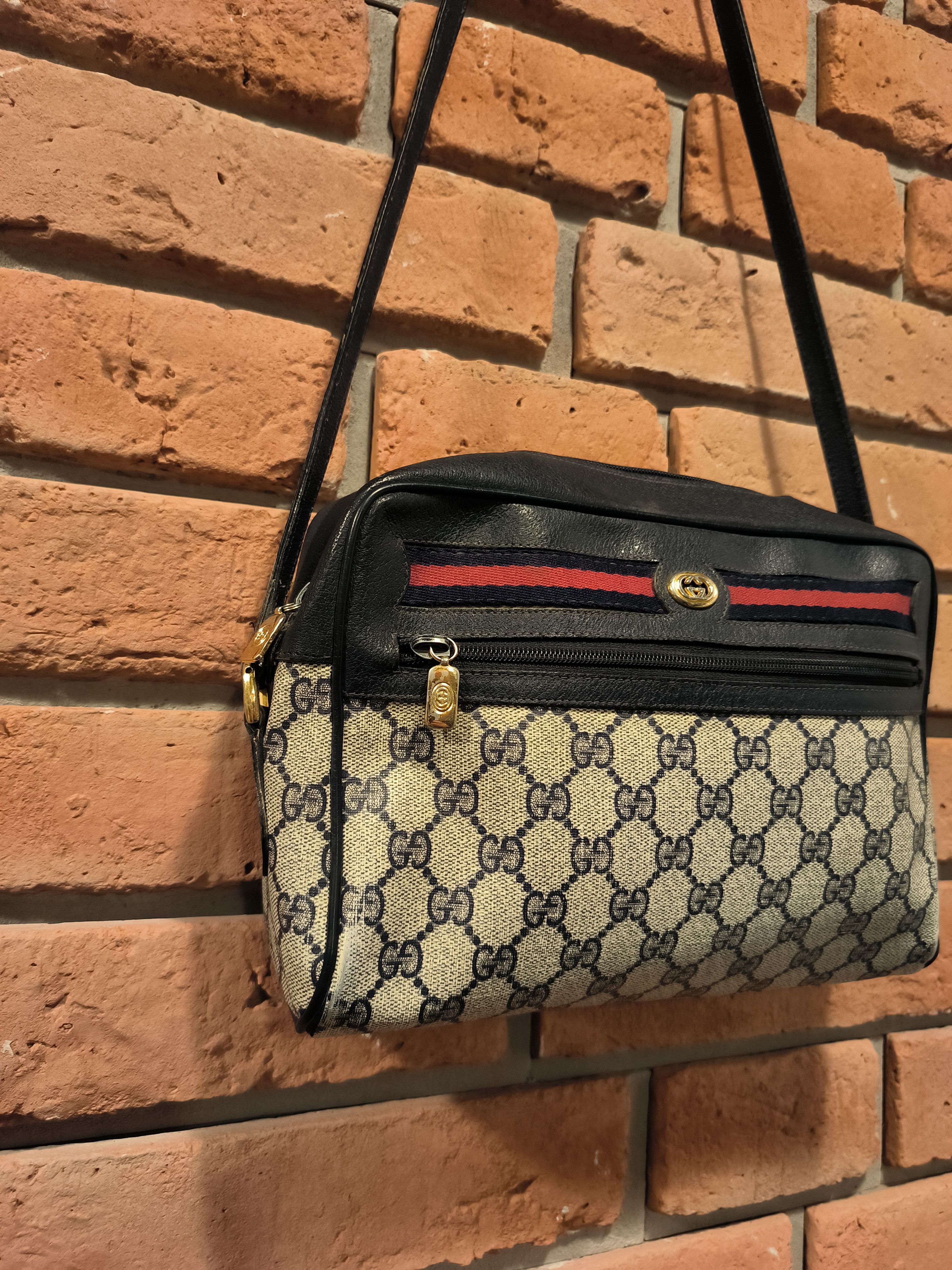 Gucci × Vintage Vintage Gucci Monogram Pattern Bag Logo Leather Size ONE SIZE - 4 Thumbnail