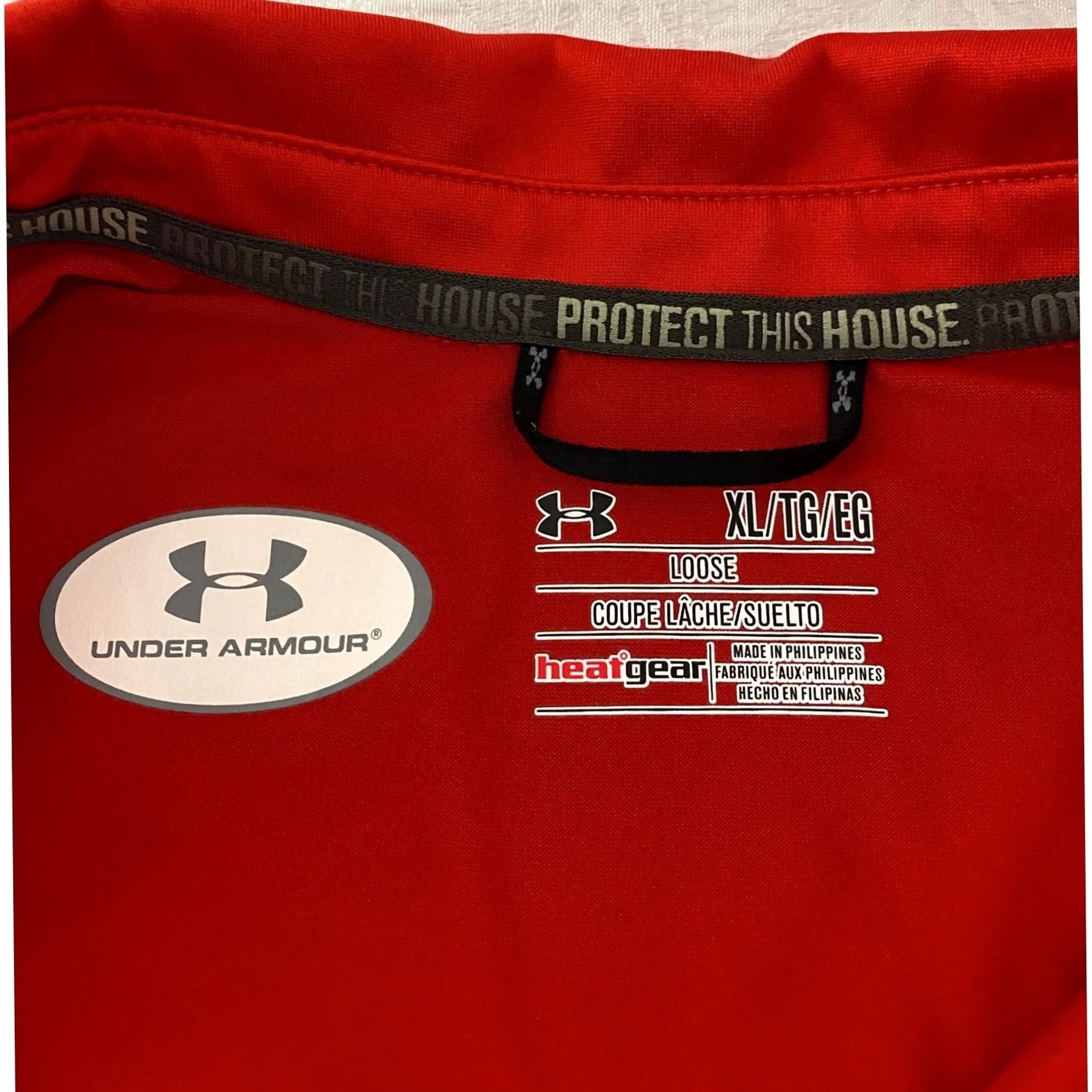 Under Armour Under Armour Mens XL Red HeatGear Loose Fit Short Sleeve Golf Polo Shirt Size US XL / EU 56 / 4 - 4 Thumbnail