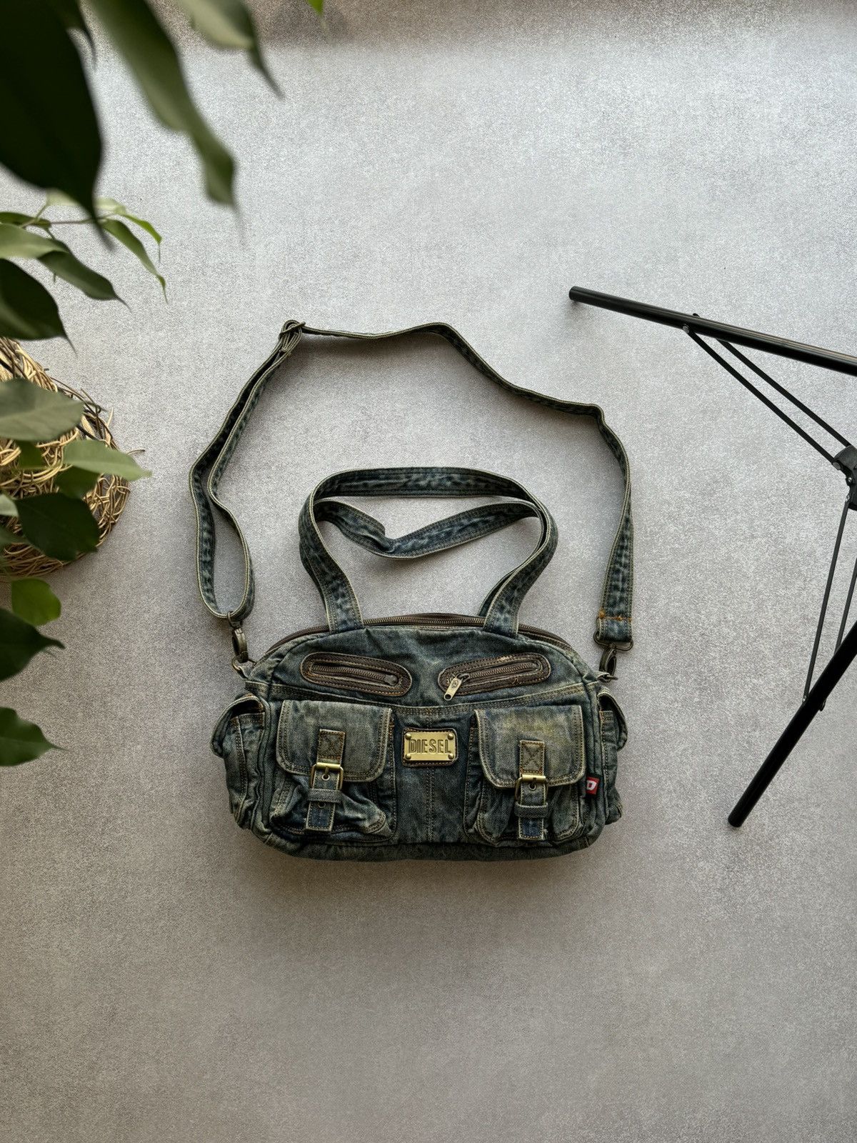 バッグ y2k opium 2way leather shoulder bag 00s 00s archive shoulder bag 2way leather y2k opium 2way leather