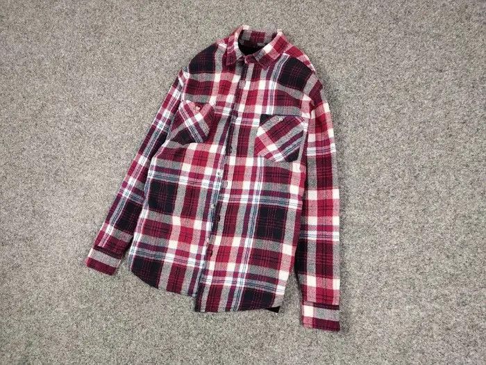 Flannel Vintage Flannel Shirt Checkered Travis Scott Style Hype Size US L / EU 52-54 / 3 - 3 Thumbnail
