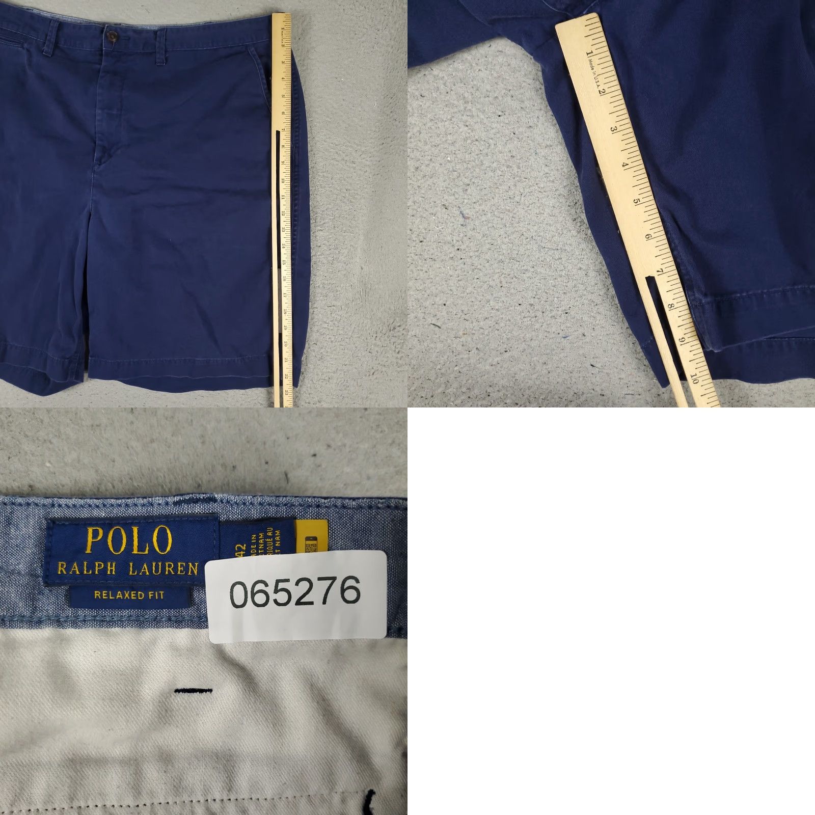 Ralph Lauren Ralph Lauren Shorts Mens Size 42 Blue Pony Casual Flat Front Chino FADED Size US 42 / EU 58 - 8 Thumbnail