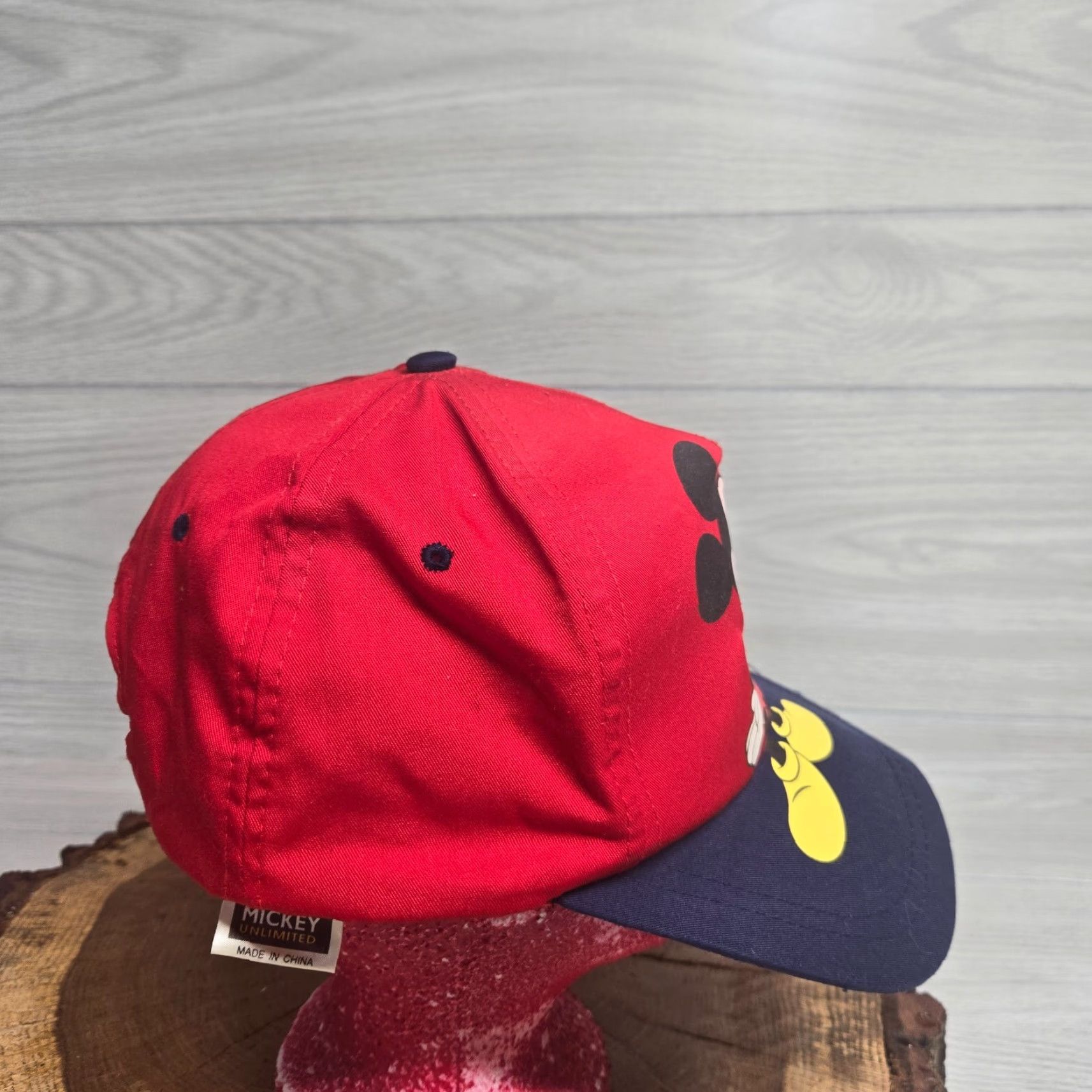 Disney Disney Adult’s Mickey Mouse Hat – Snap Back Baseball Cap Dad Hat Hat Men Red Cotton Adjustable Vintage: No (if must) Size ONE SIZE - 4 Thumbnail