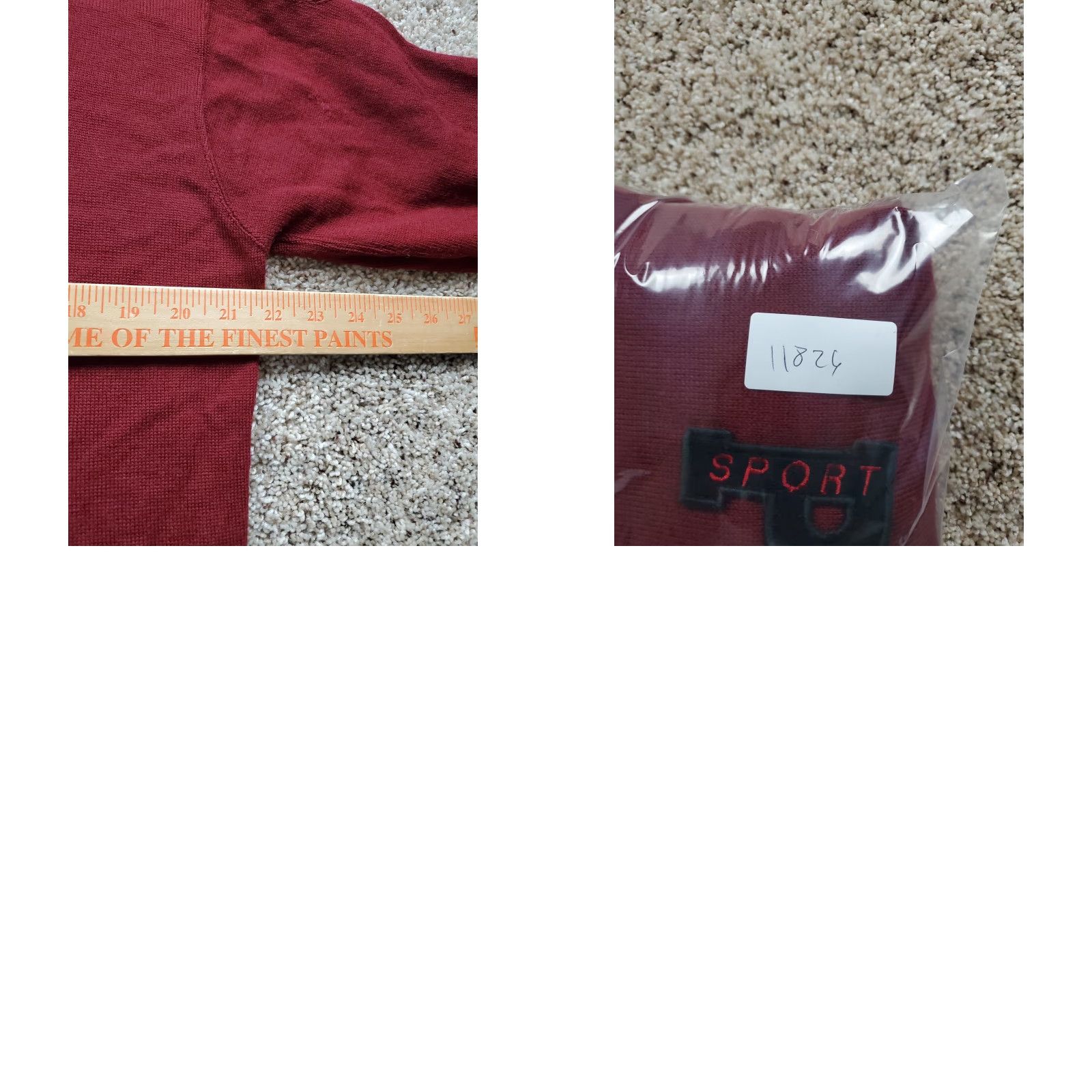 Polo Ralph Lauren VINTAGE Polo Ralph Lauren Sweater Shirt Mens Small Red Wool Knit 90s Polo Sport Embroidered Logo Classic Pullover Crew Neck Size US S / EU 44-46 / 1 - 9 Thumbnail