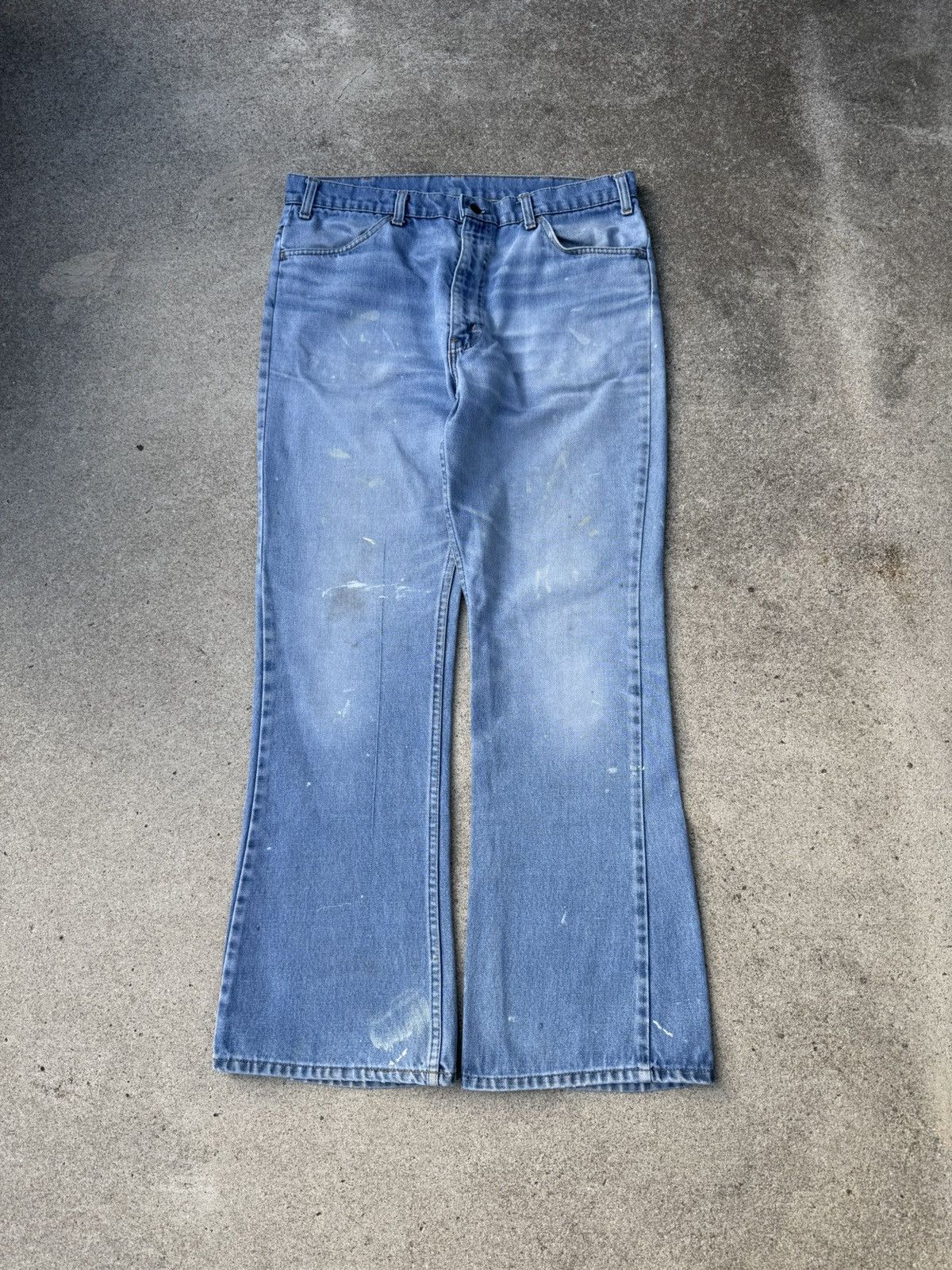 Levi's × Vintage Vtg 80s Levi’s 646 Orange Tab Bellbottom Flare Jeans 35x31 Size US 35 - 1 Thumbnail