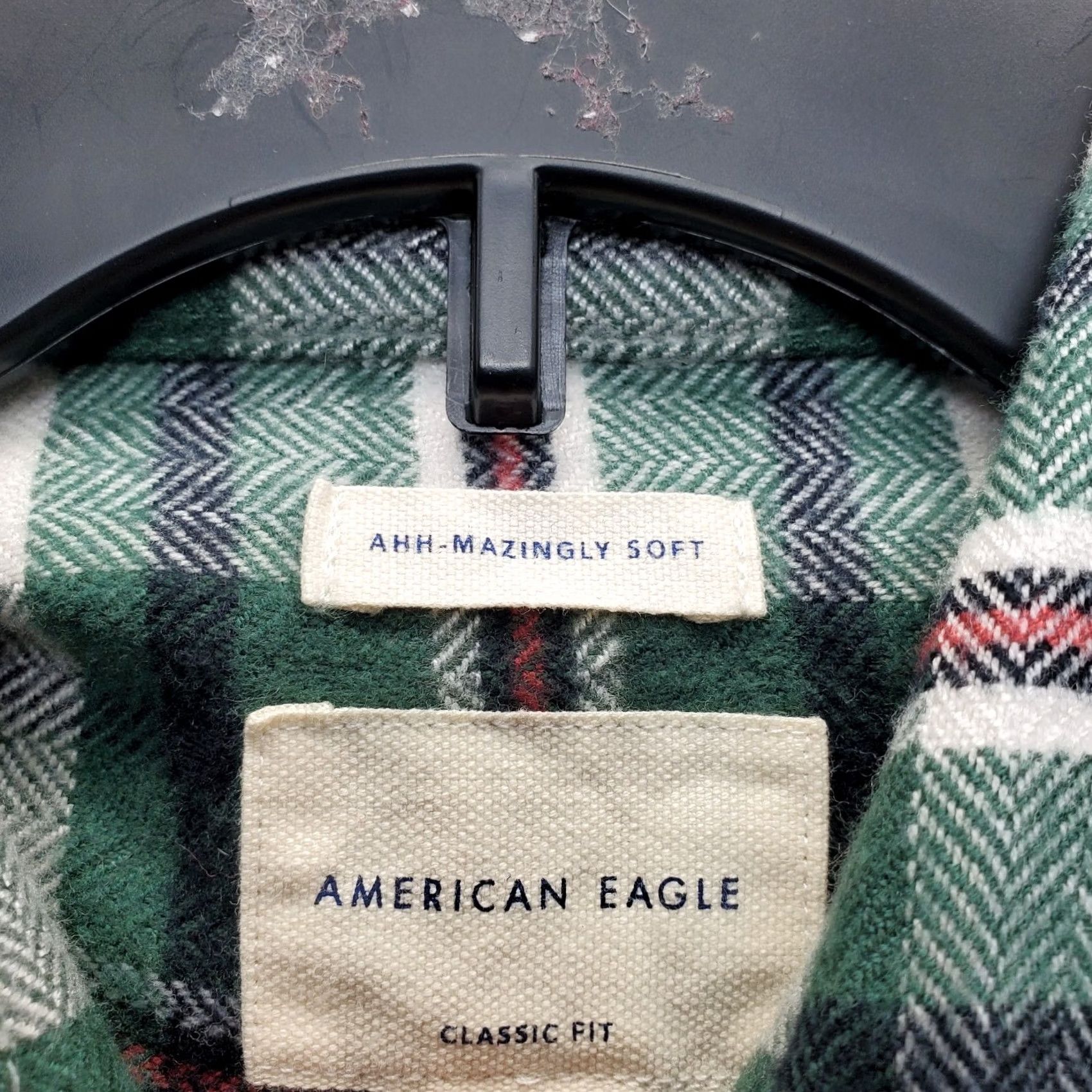 American Eagle Outfitters American Eagle Outfitters Womens Small Multicolor Plaid Soft Flannel Button-Up Shirt - Classic Fit, Casual Size S / US 4 / IT 40 - 5 Thumbnail