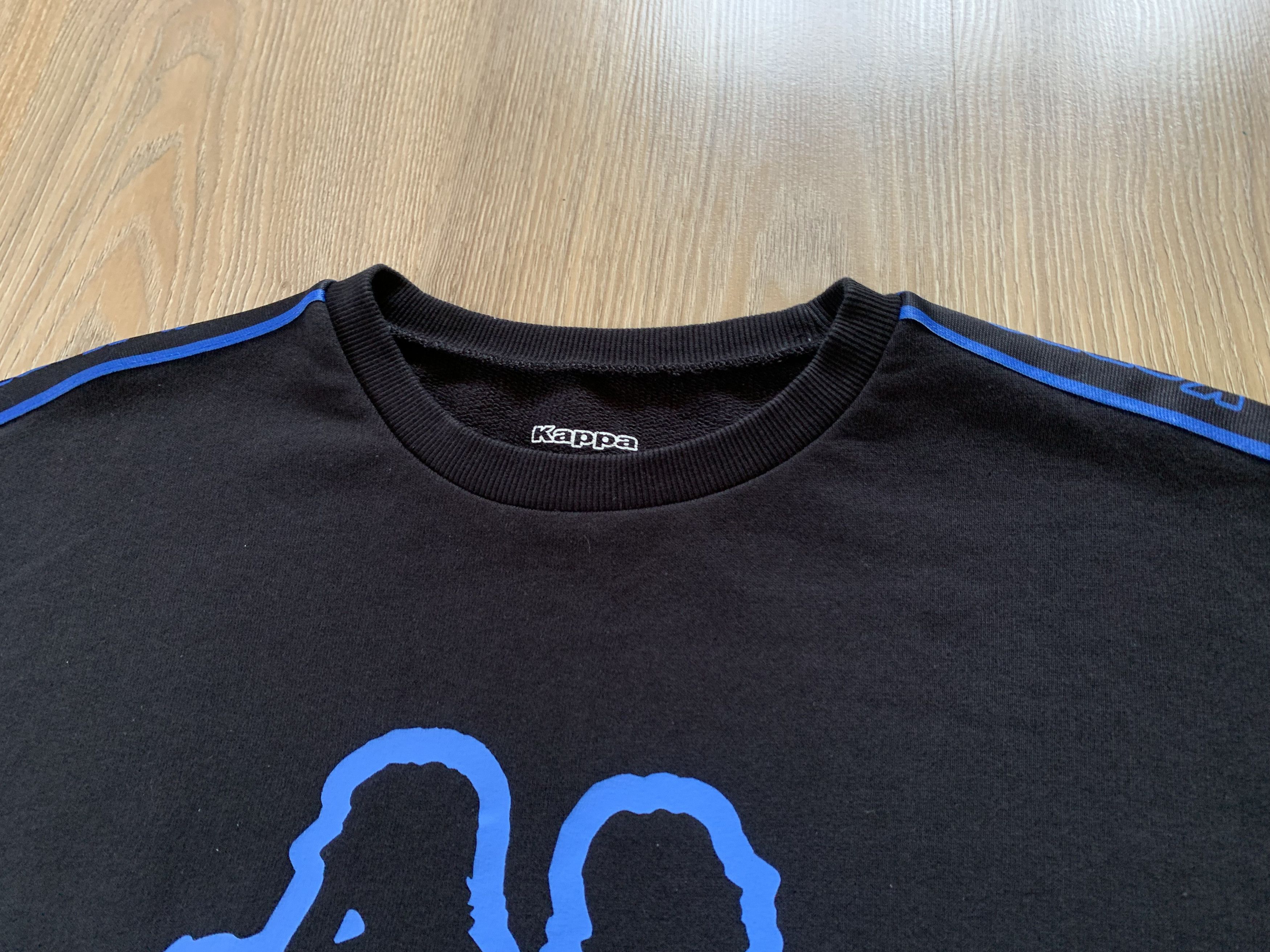 Kappa Kappa Black Big Logo Cotton Lampas Sweatshirt Size US M / EU 48-50 / 2 - 4 Thumbnail