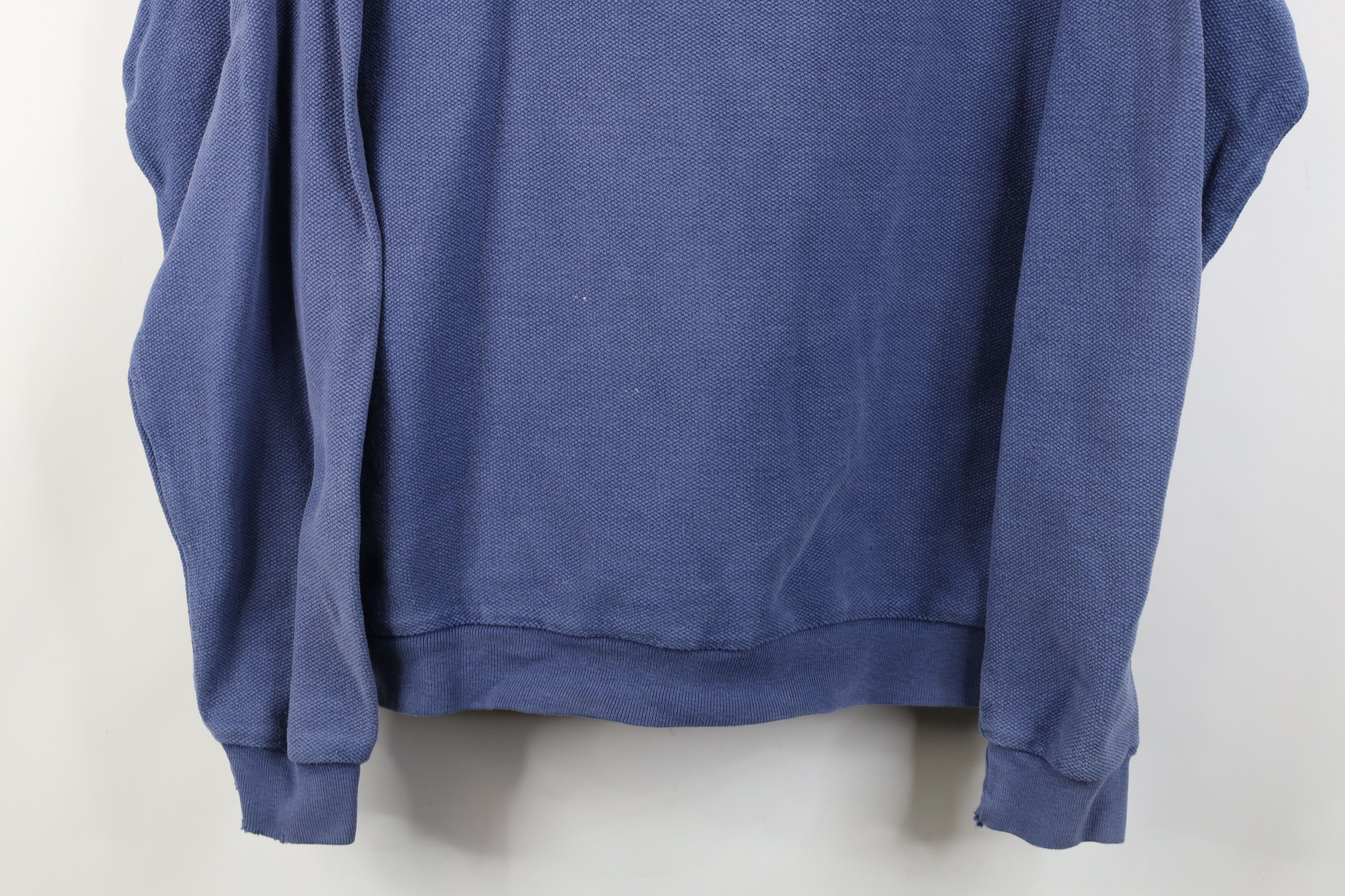 Columbia Vintage 90s Columbia Knit Heavy Thermal Sweatshirt Blue USA Size US XL / EU 56 / 4 - 3 Thumbnail