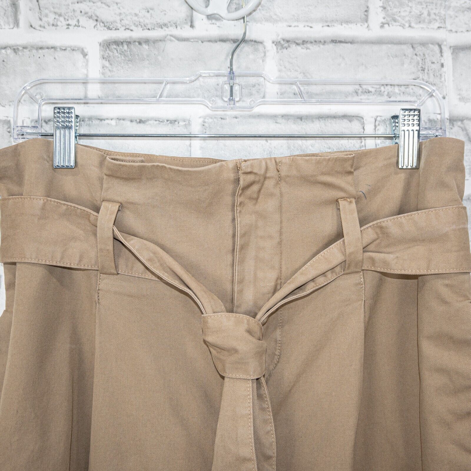 Frame FRAME Denim Women's Belted Paper Bag Khaki Trouser Size 29" - 11 Thumbnail