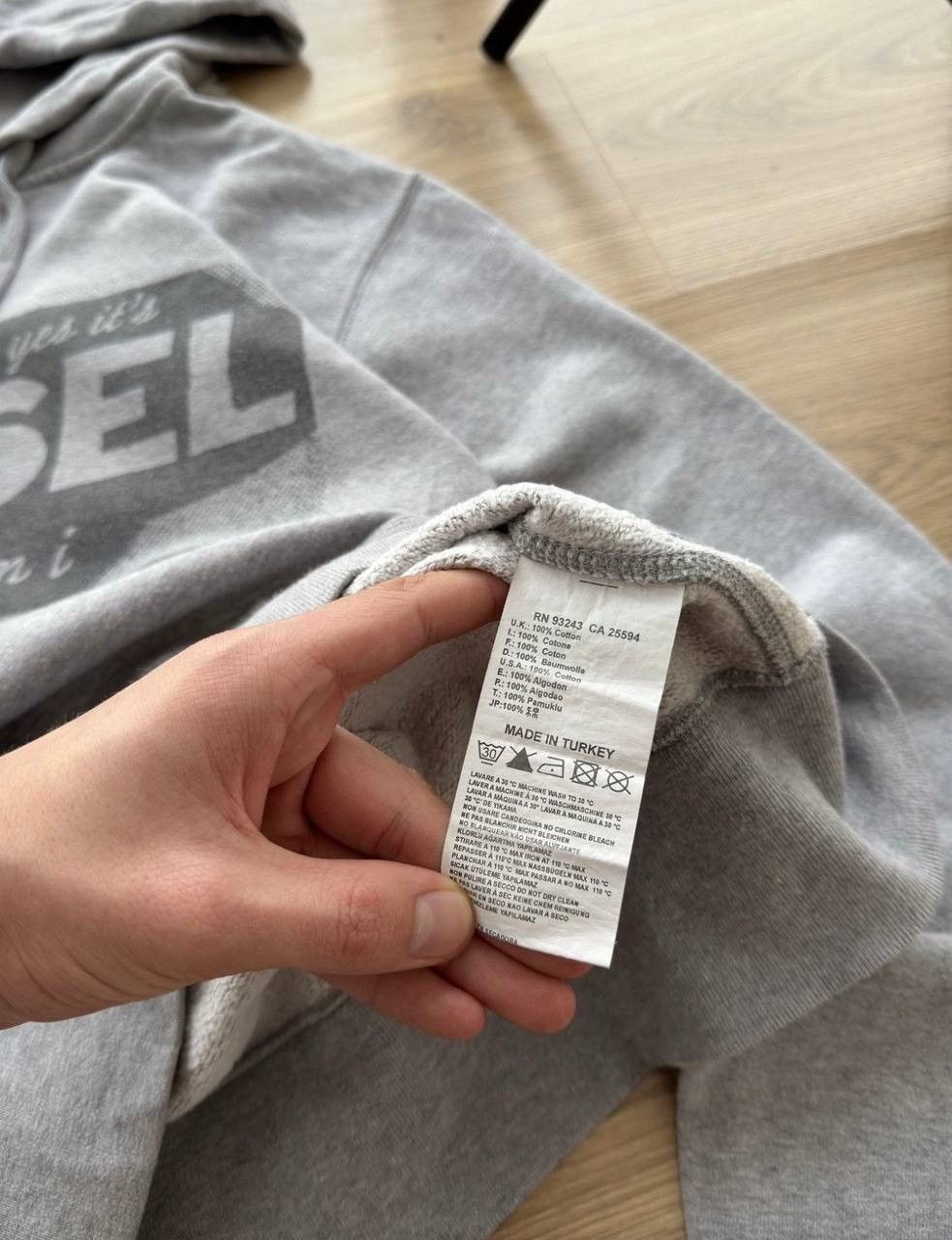 Diesel × Vintage Vintage Diesel Big Double logo Y2K Hoodie Size US XL / EU 56 / 4 - 7 Thumbnail