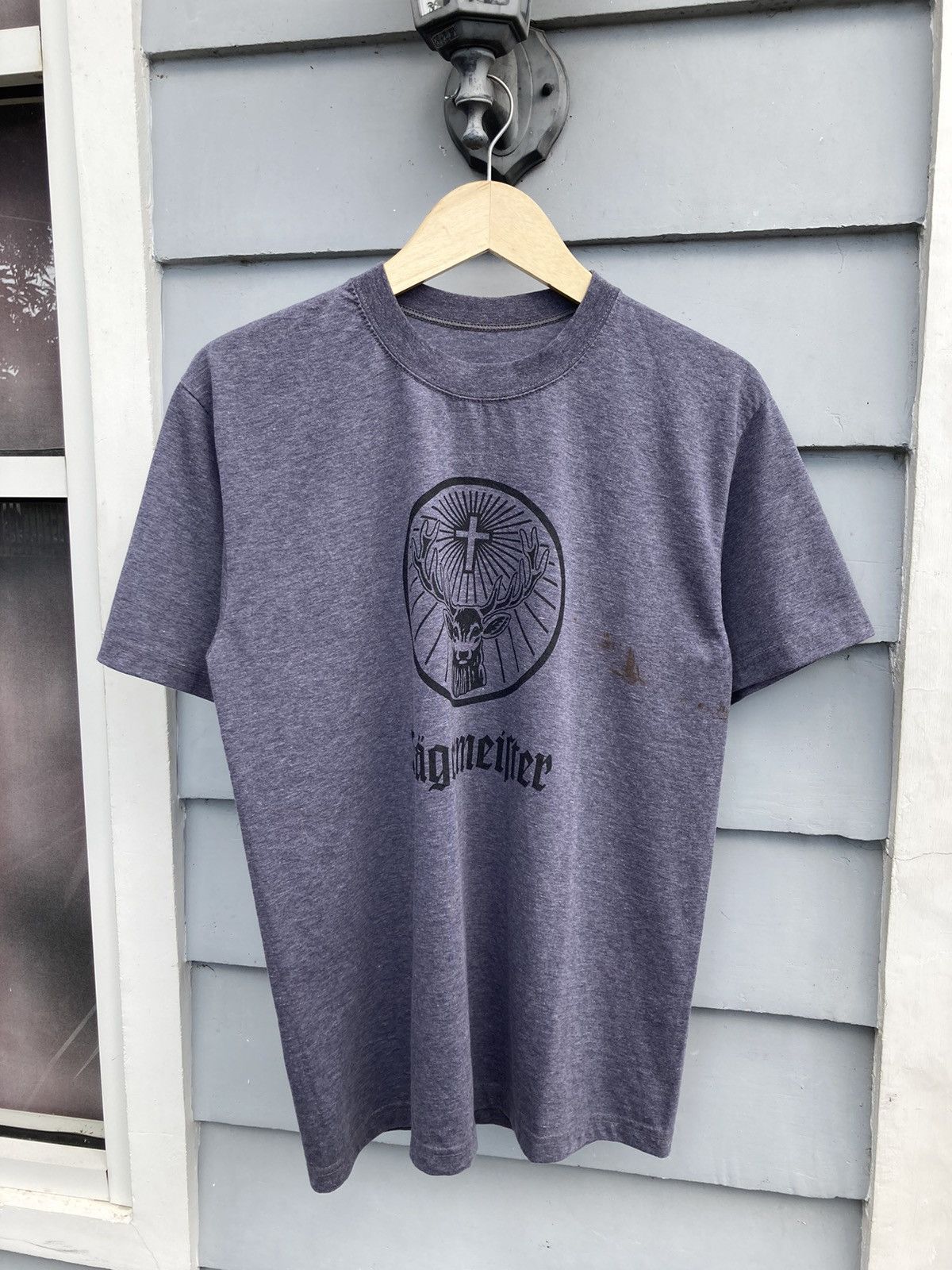 Jagermeister Logo Tshirt Front and Neck Back