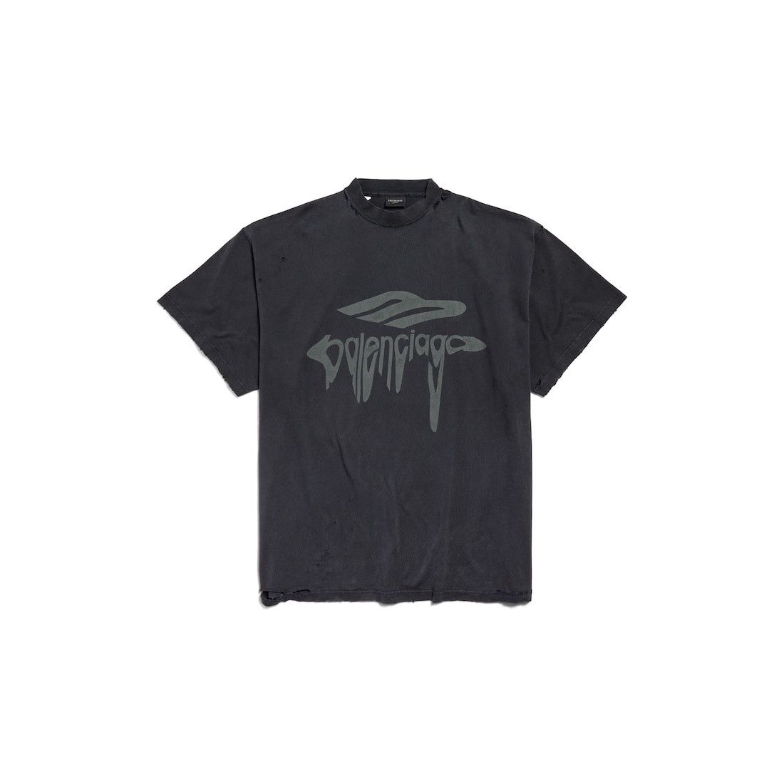 3b liquefied t-shirt oversized in black