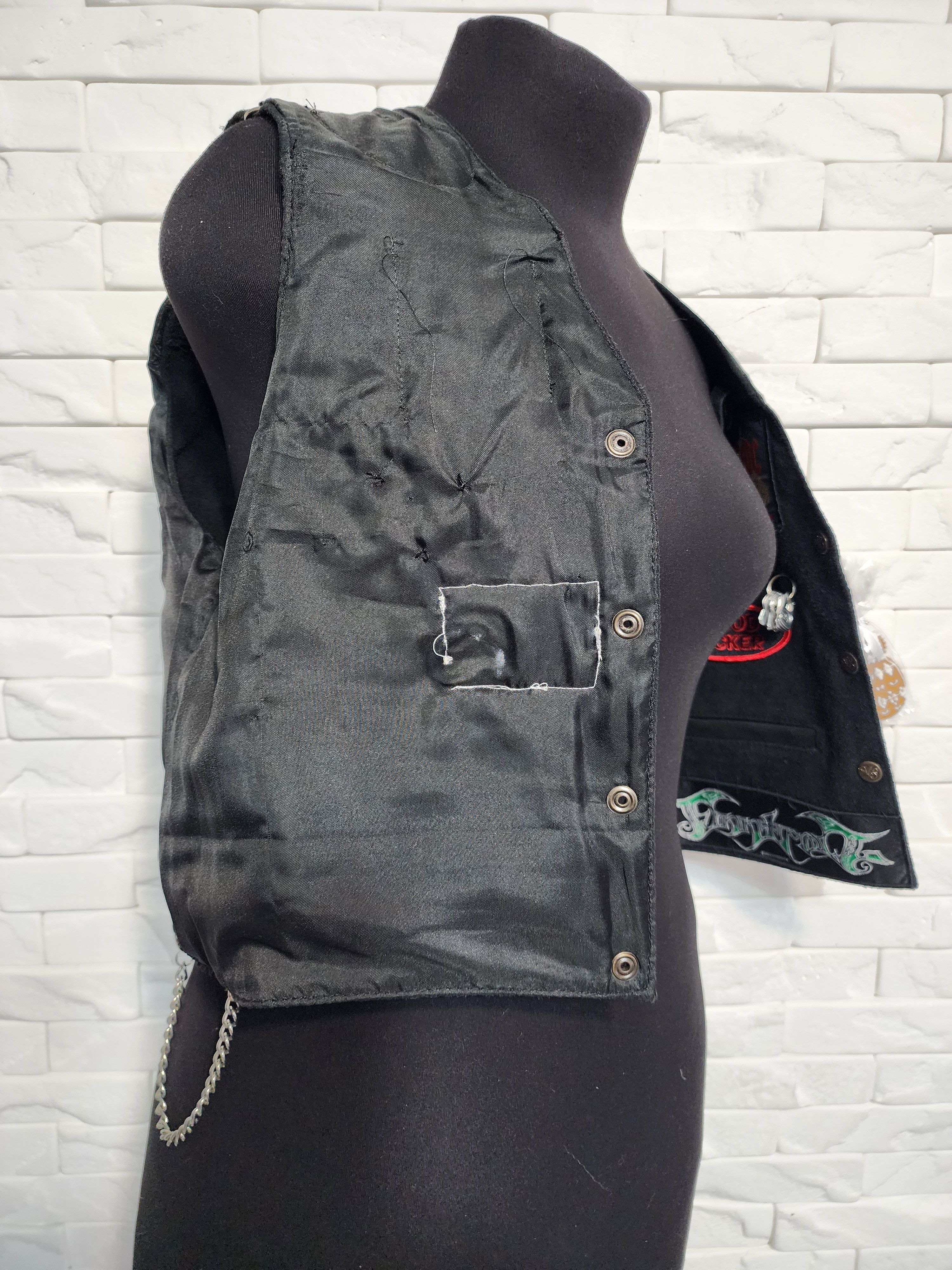Other Black Suede Vest: Women's Sleeveless Top with Patches. Size S / US 4 / IT 40 - 9 Thumbnail
