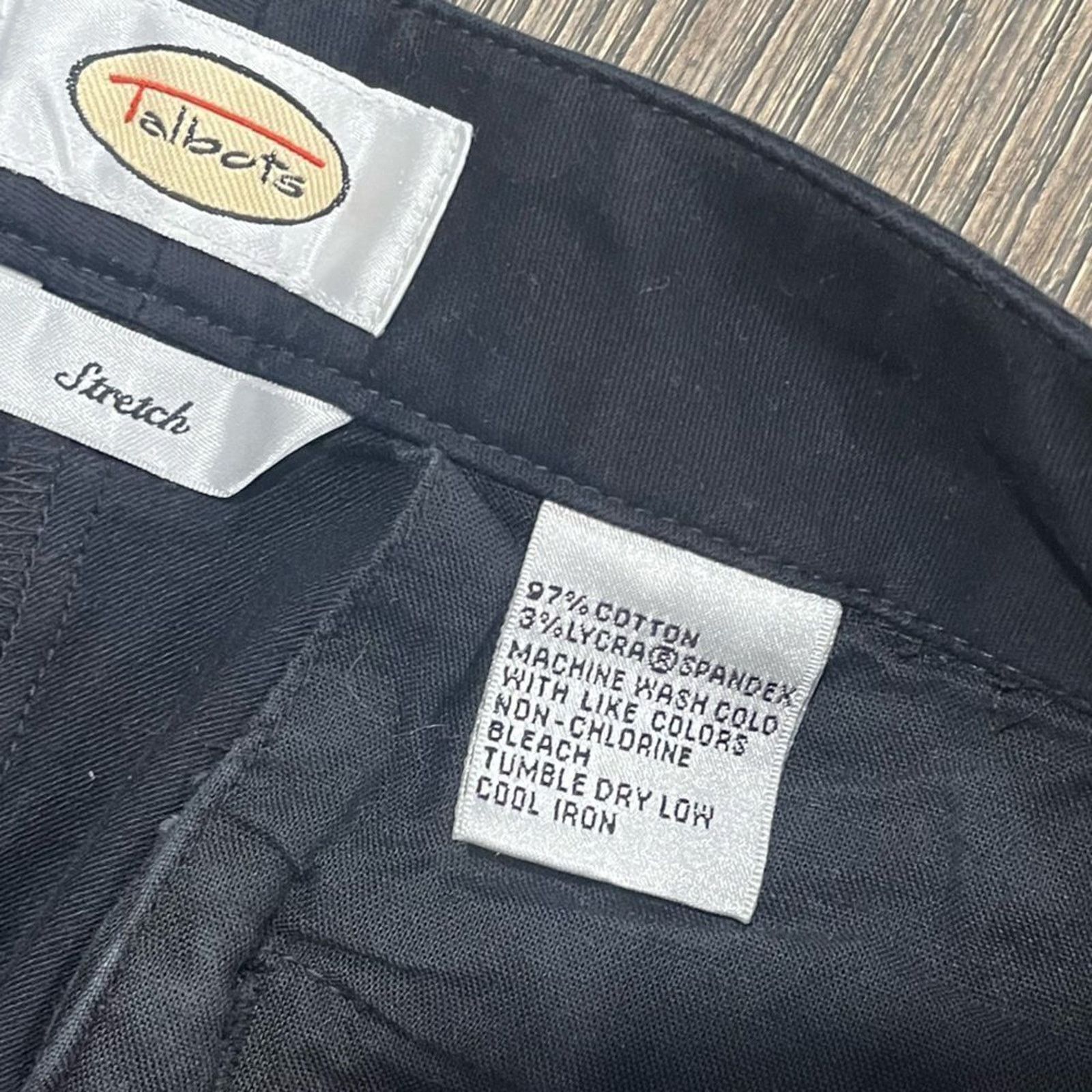 Vintage Talbots Womens Black High Waisted Stretch Straight Leg Pant4 Size 27" / US 4 / IT 40 - 12 Thumbnail