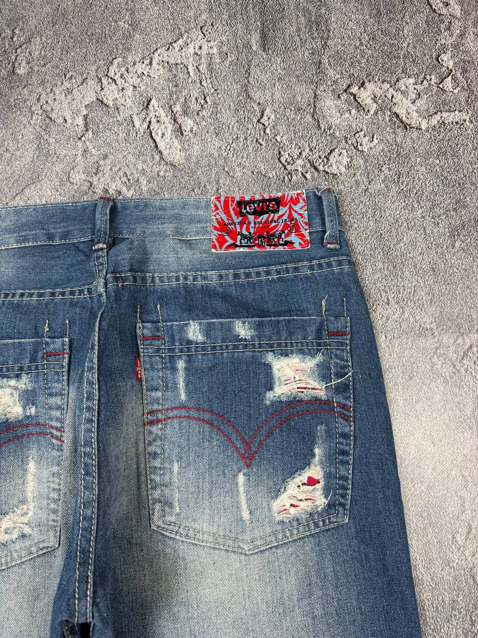 CLOT × Levi's Rare Levi's X Fragment Distressed Archieve Denim Y2K Size US 34 / EU 50 - 18 Thumbnail