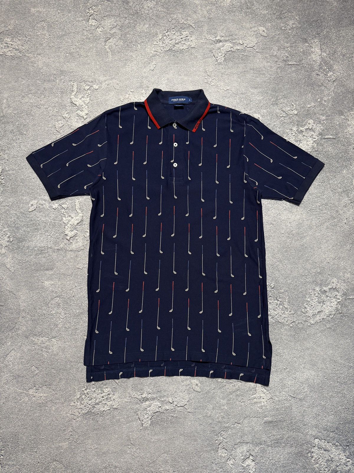 Polo Ralph Lauren × Vintage 90s Polo Golf Ralph Lauren 1/3 Button Collared Striped Tee Size US L / EU 52-54 / 3 - 1 Thumbnail