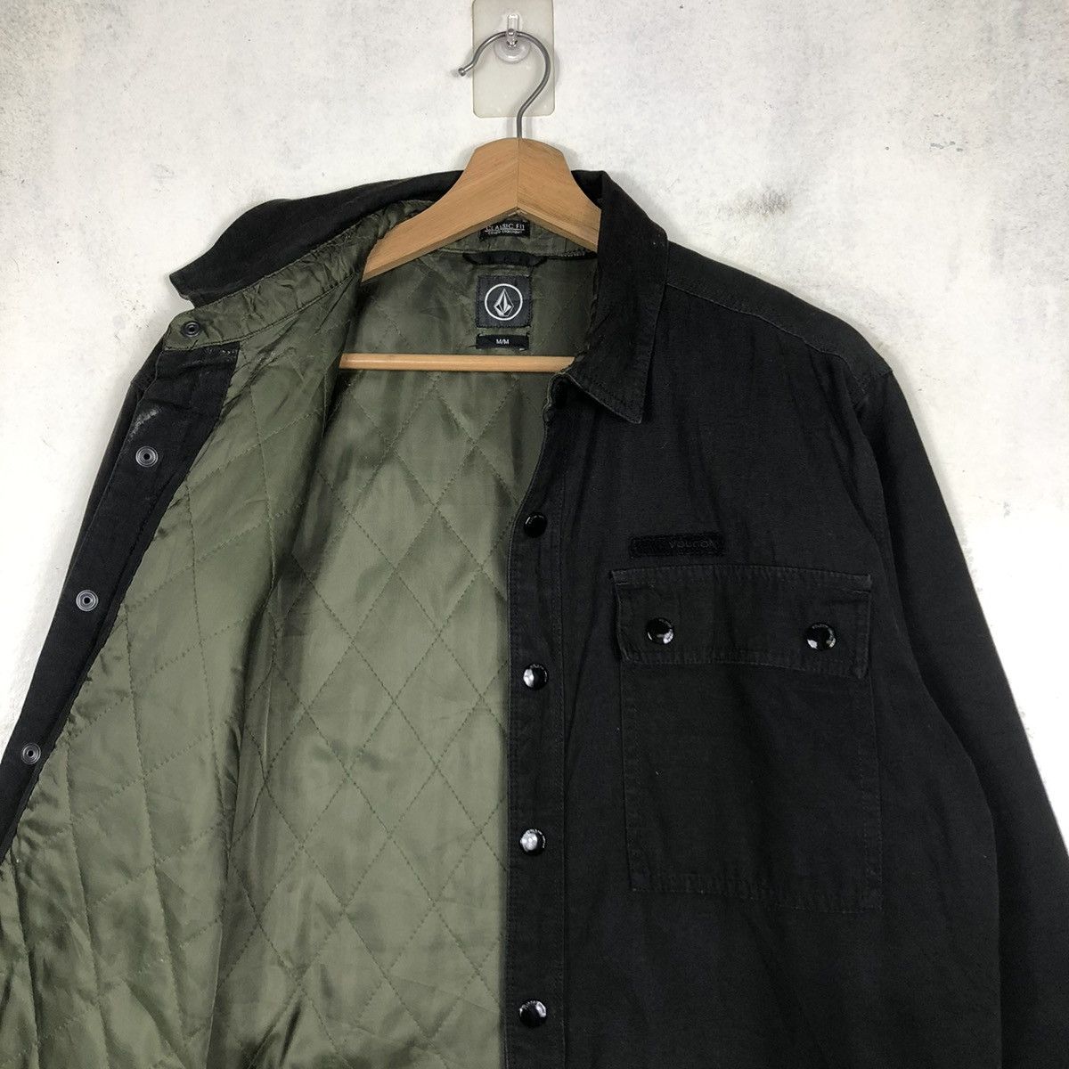 Japanese Brand 📌VINTAGE BIKER WOOL JACKET VOLCOM CARGO POCKET Size US M / EU 48-50 / 2 - 13 Thumbnail