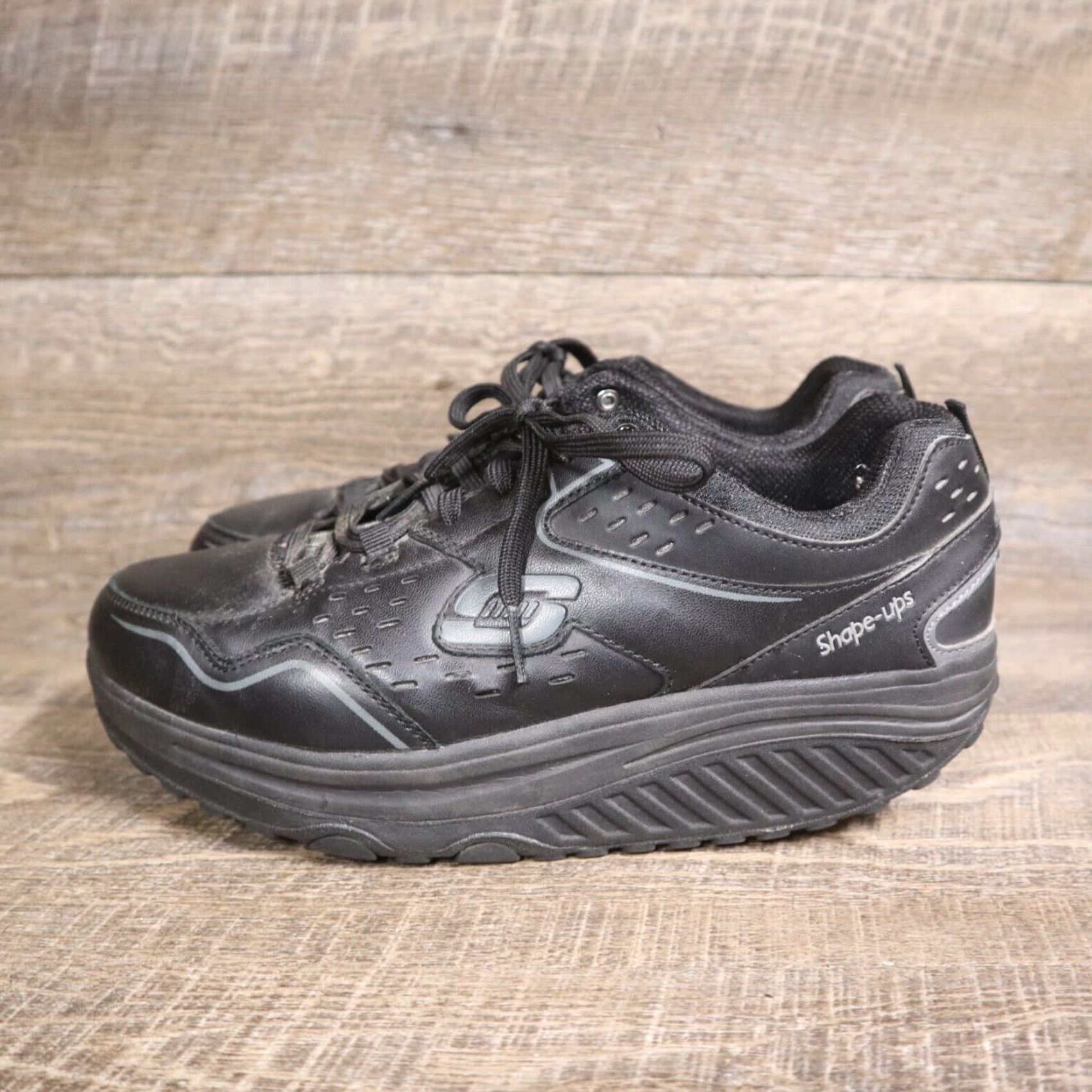 SKECHERS Skechers Shape Ups Black Memory Foam Sneakers SN 57001 Women's Size 9.5 Size US 10 / IT 40 - 5 Thumbnail