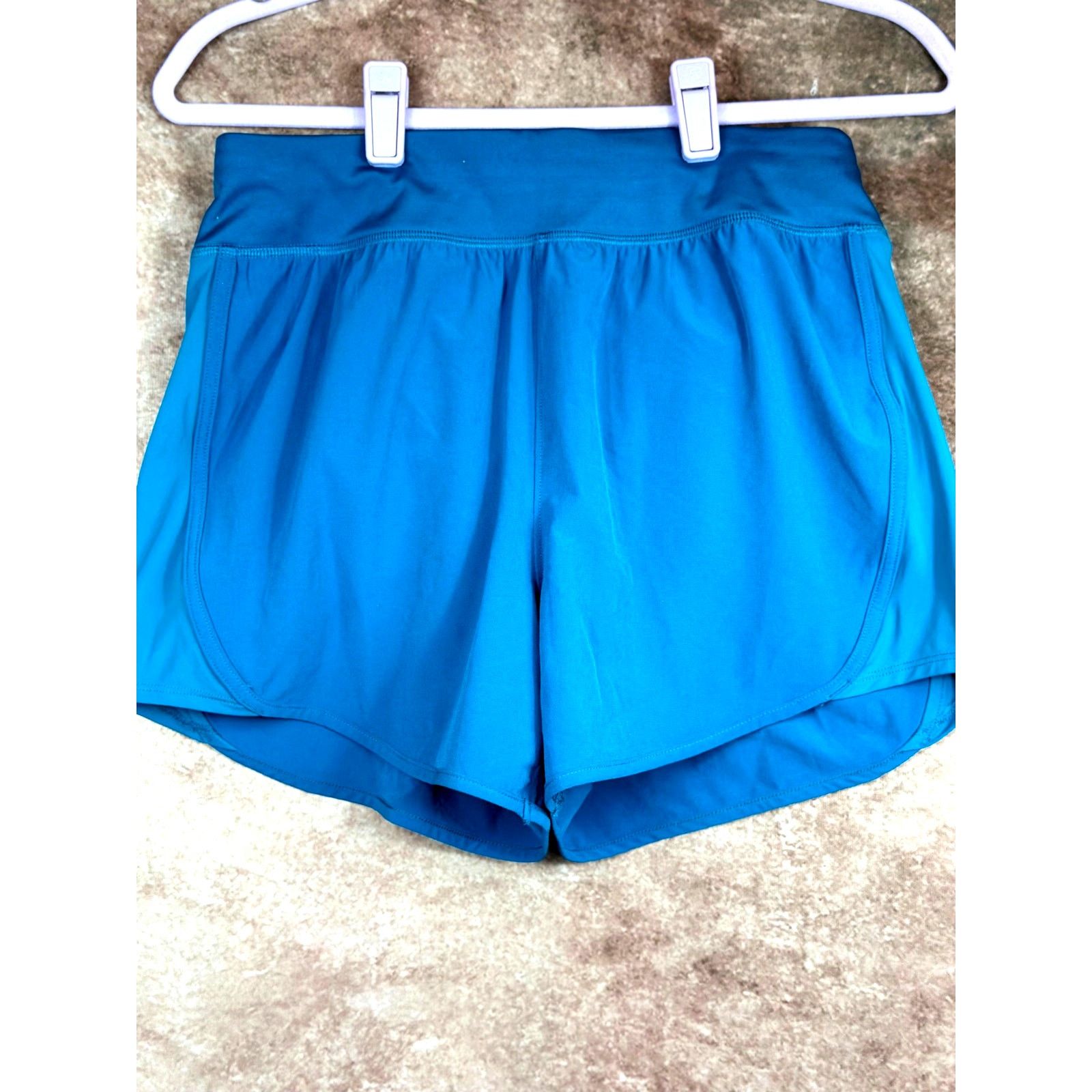 Other All in Motion Athletic Zip Pocket Elastic Waist Short Teal S Size 28" / US 6 / IT 42 - 5 Thumbnail