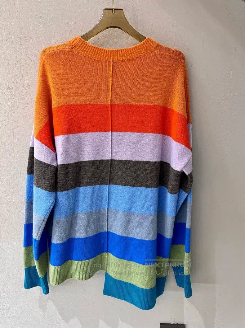 Loewe Loewe Color Block Striped Logo Embroidered Asymmetric Long Size US XS / EU 42 / 0 - 2 Thumbnail