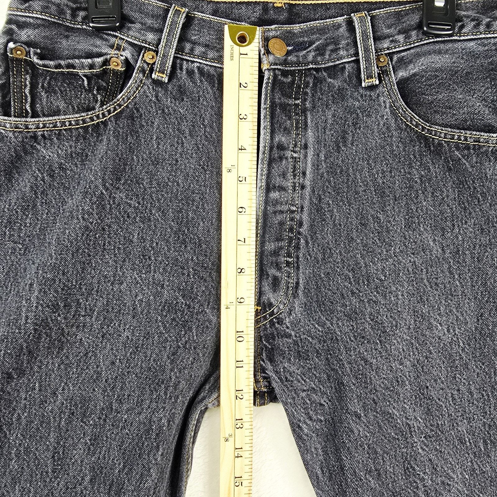 Levi's Vintage Levis 501xx Jeans Mens Fits 34x31 Black 36x36 Size US 34 / EU 50 - 15 Thumbnail