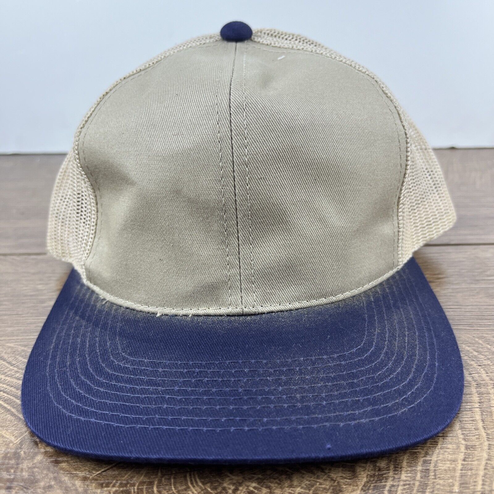 Other Tan Blue Baseball Hat Hat Tan Brown Hat Adjustable Snapback Size ONE SIZE - 4 Thumbnail