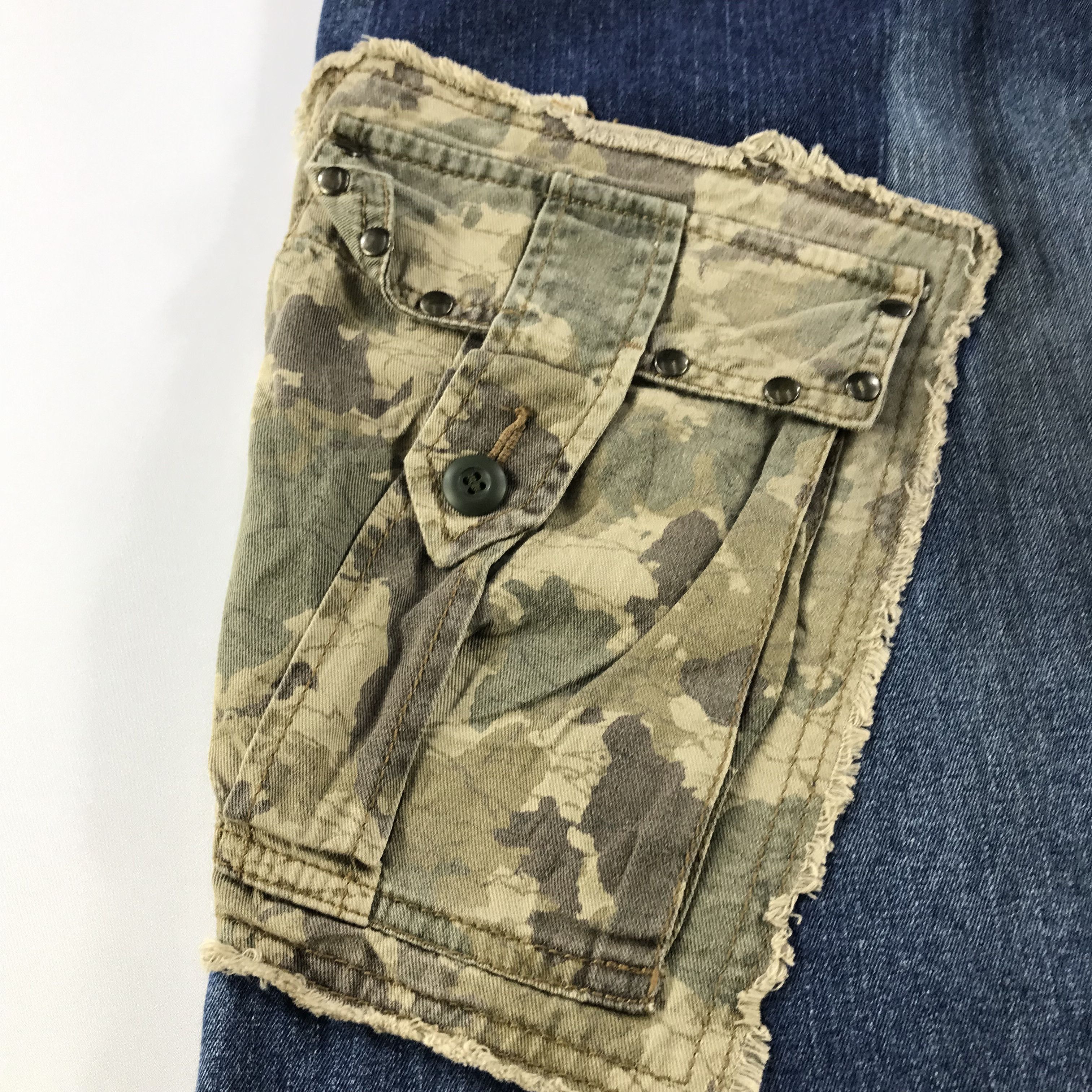 Japanese Brand × PPFM PPFM Jeans Multi Pocket Camo Cargo Denim KJ3194 Size US 32 / EU 48 - 7 Thumbnail
