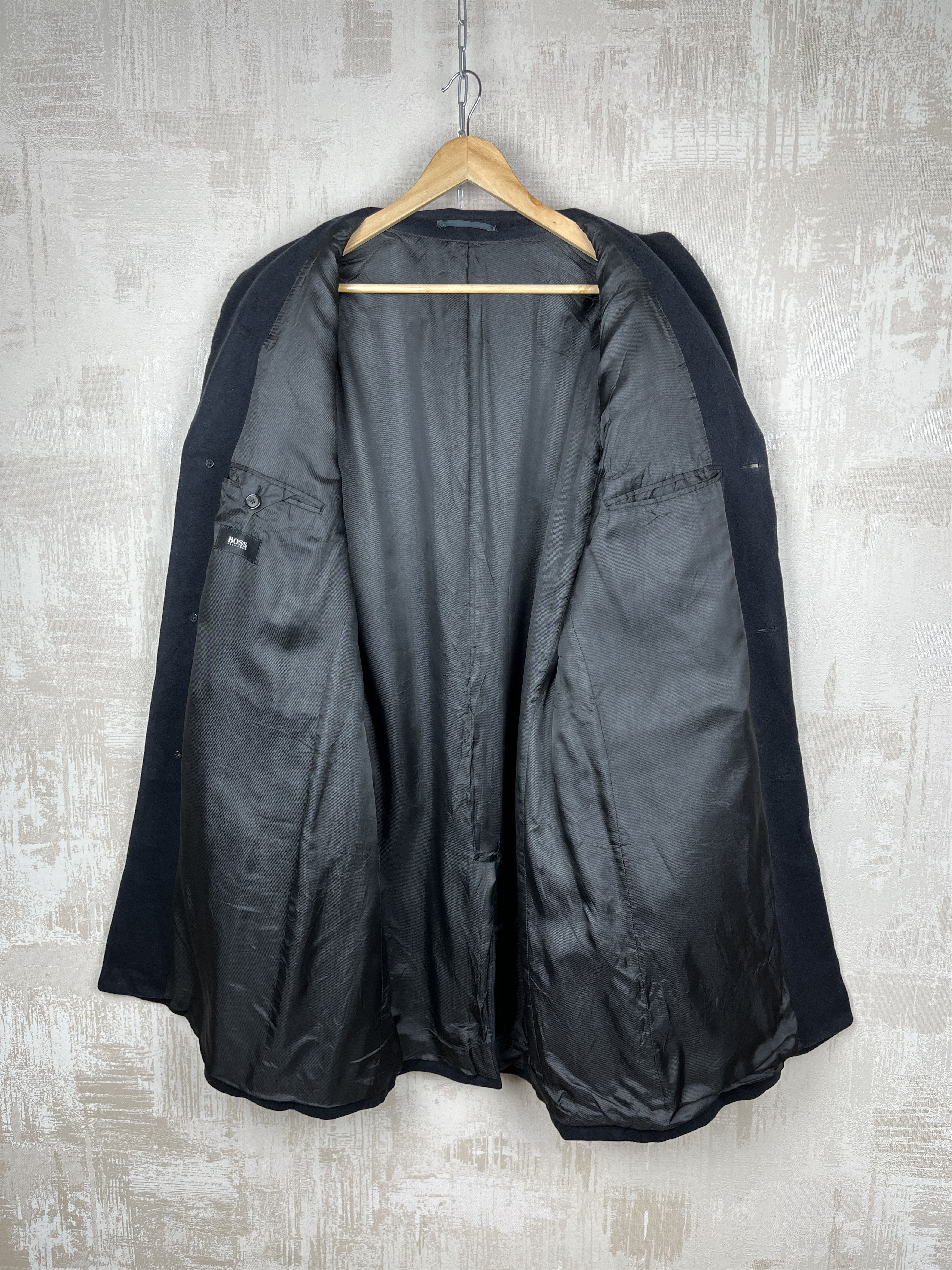 Hugo Boss × Vintage Vintage Hugo Boss 90% Wool / 10 % Cashmere Coat Jacket Size US L / EU 52-54 / 3 - 8 Thumbnail
