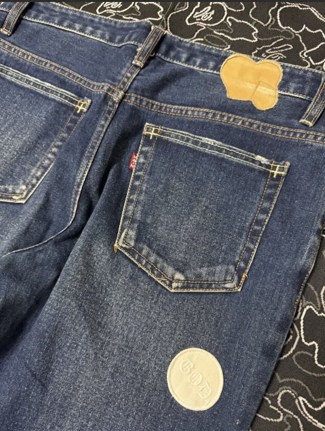 Number (N)ine × Takahiromiyashita The Soloist. Number nine pain broken jeans patches GOD Size US 34 / EU 50 - 10 Thumbnail