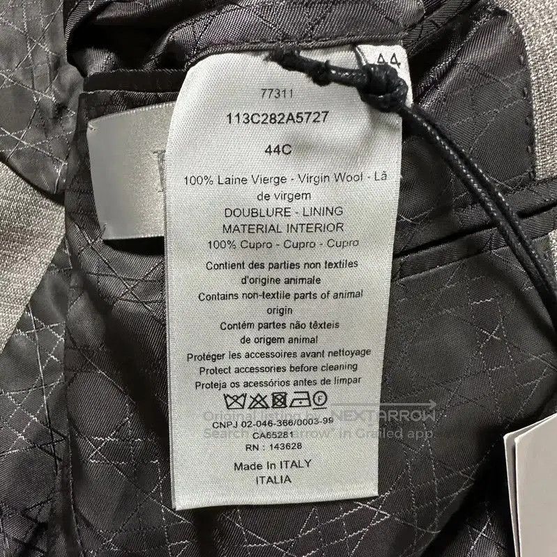 Other Dior Gray Wool Plaid Long Sleeve Jacket . Size US S / EU 44-46 / 1 - 7 Thumbnail