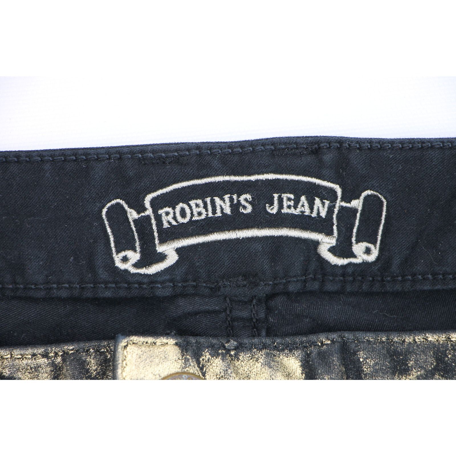 Robins Jeans Robin's Jeans The Show Gold Metallic Biker Motorcycle Pants Size US 41 - 5 Thumbnail