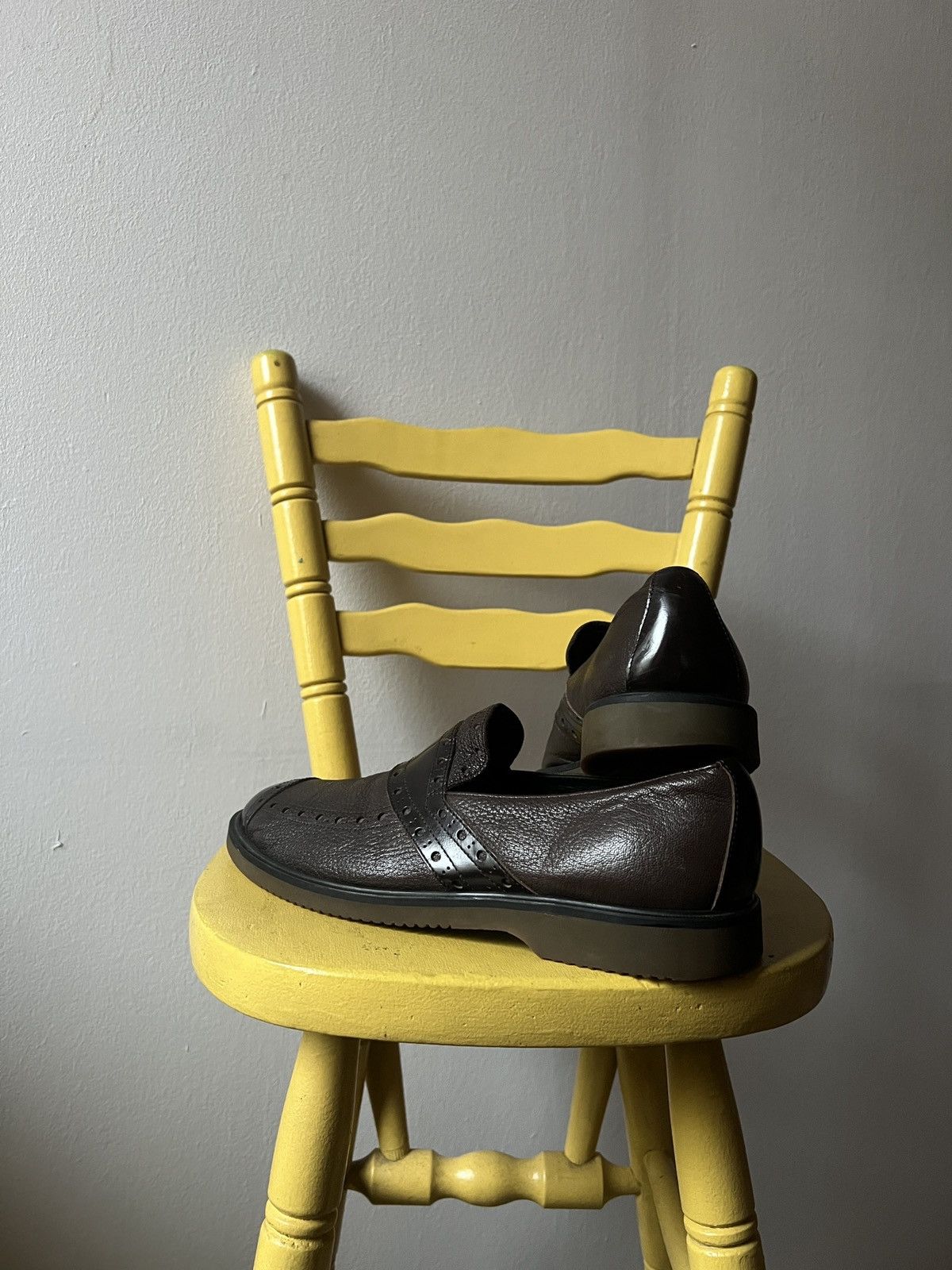 Comme des Garcons Homme Plus Comme Des Garçons Homme Plus Leather Slip-On Loafer Shoes Size US 9.5 / EU 42-43 - 11 Thumbnail